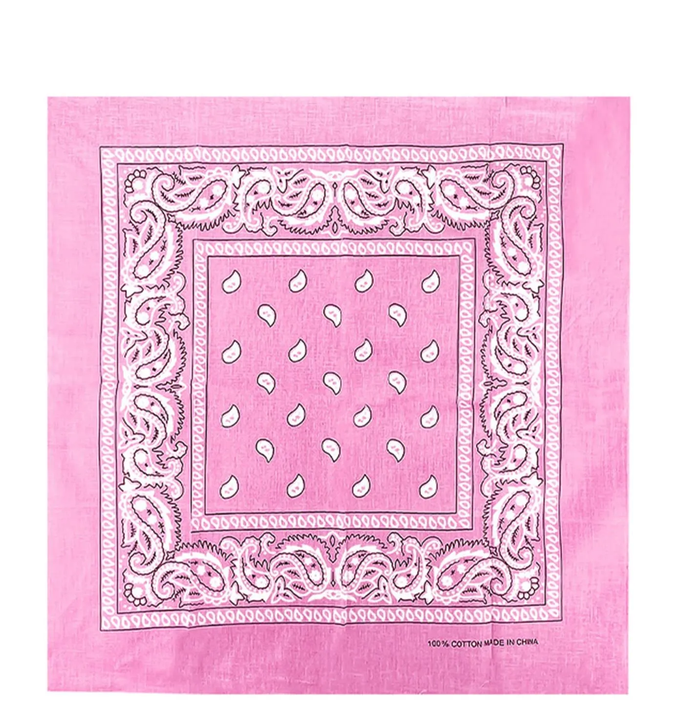 JOPHY & CO. Bandana 100% Cotone Paisley Rosa COD. A644 Set 1 pz - immagine 3