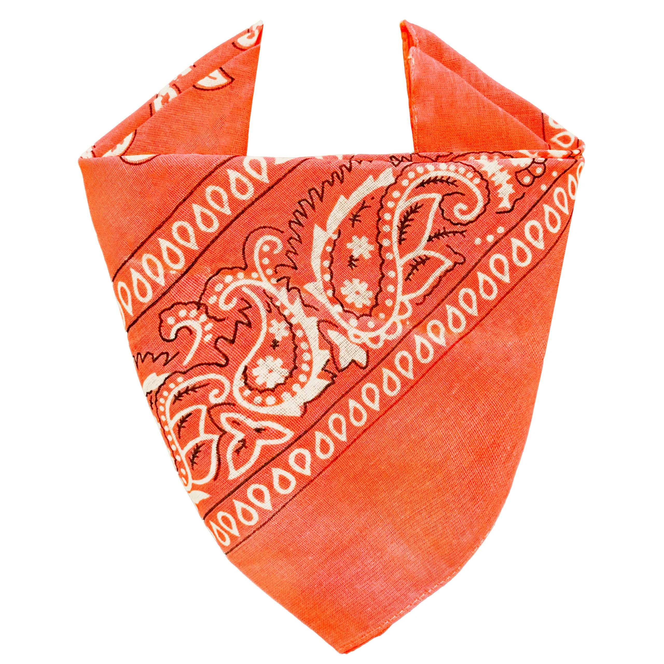 JOPHY & CO. Bandana 100% Cotone Paisley Arancione COD. A644 - immagine 2