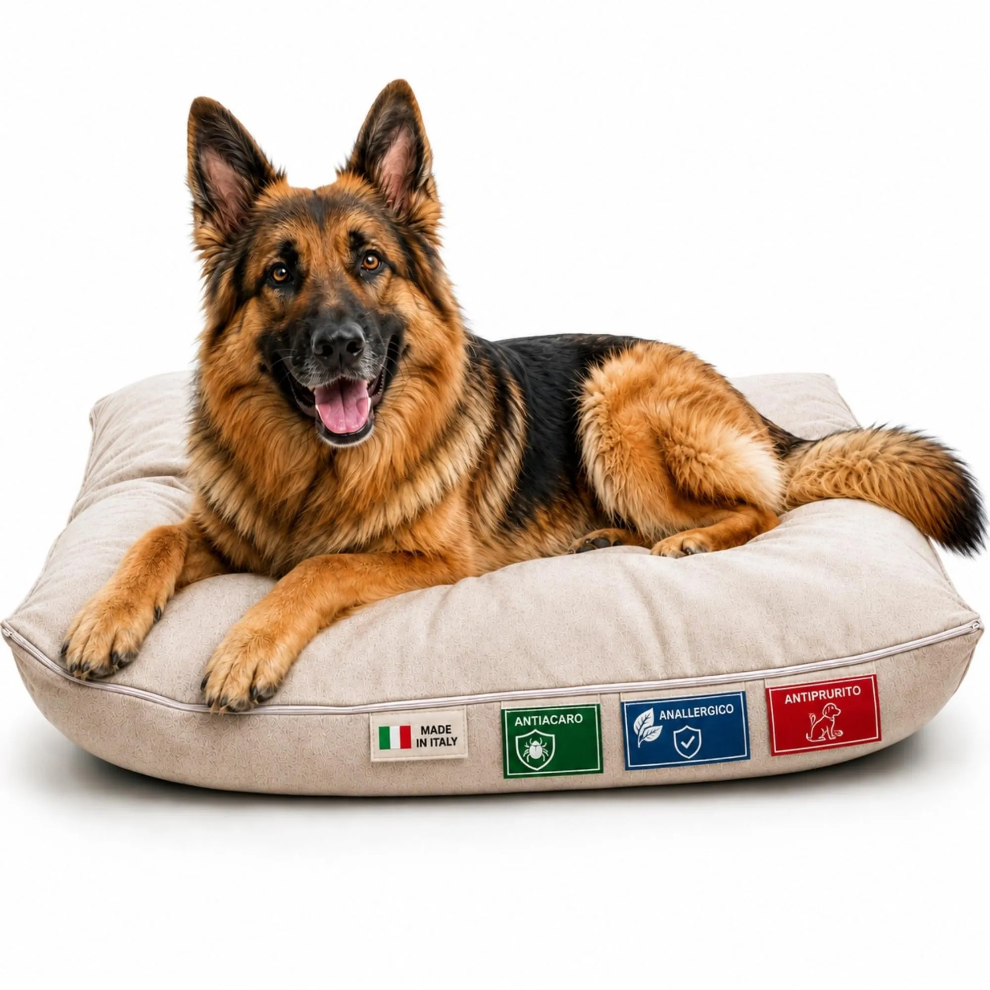 Dorian Home Cuccia Interna per Cane e Gatto, Cuscino Sfoderabile e Lavabile, Extra Imbottito, Antimacchia e Resistente ai Graffi, 60 x 60 cm - immagine 1