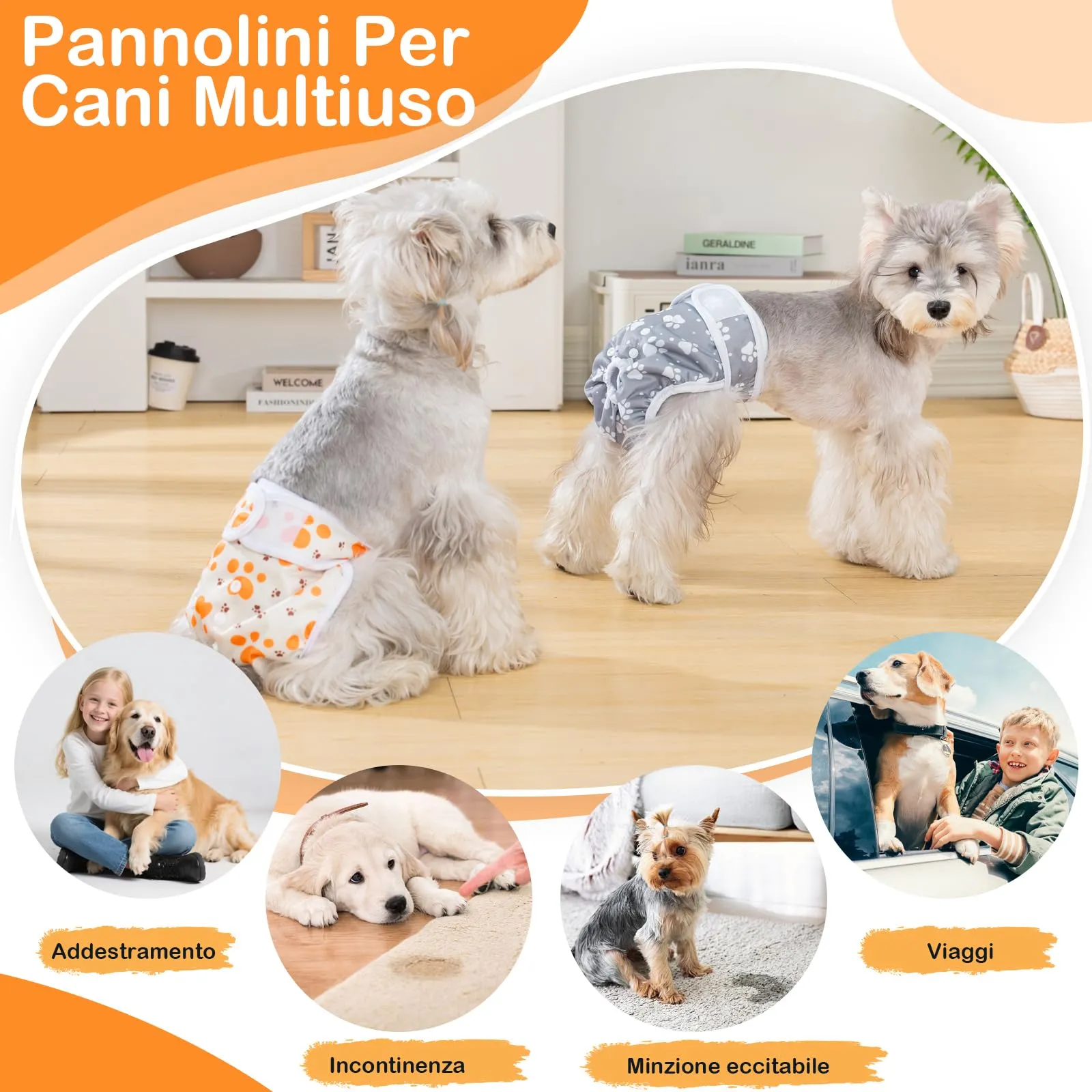 UFO PET Mutandine Lavabili per Cane Femmina, Taglia S, 3 Pezzi - immagine 7