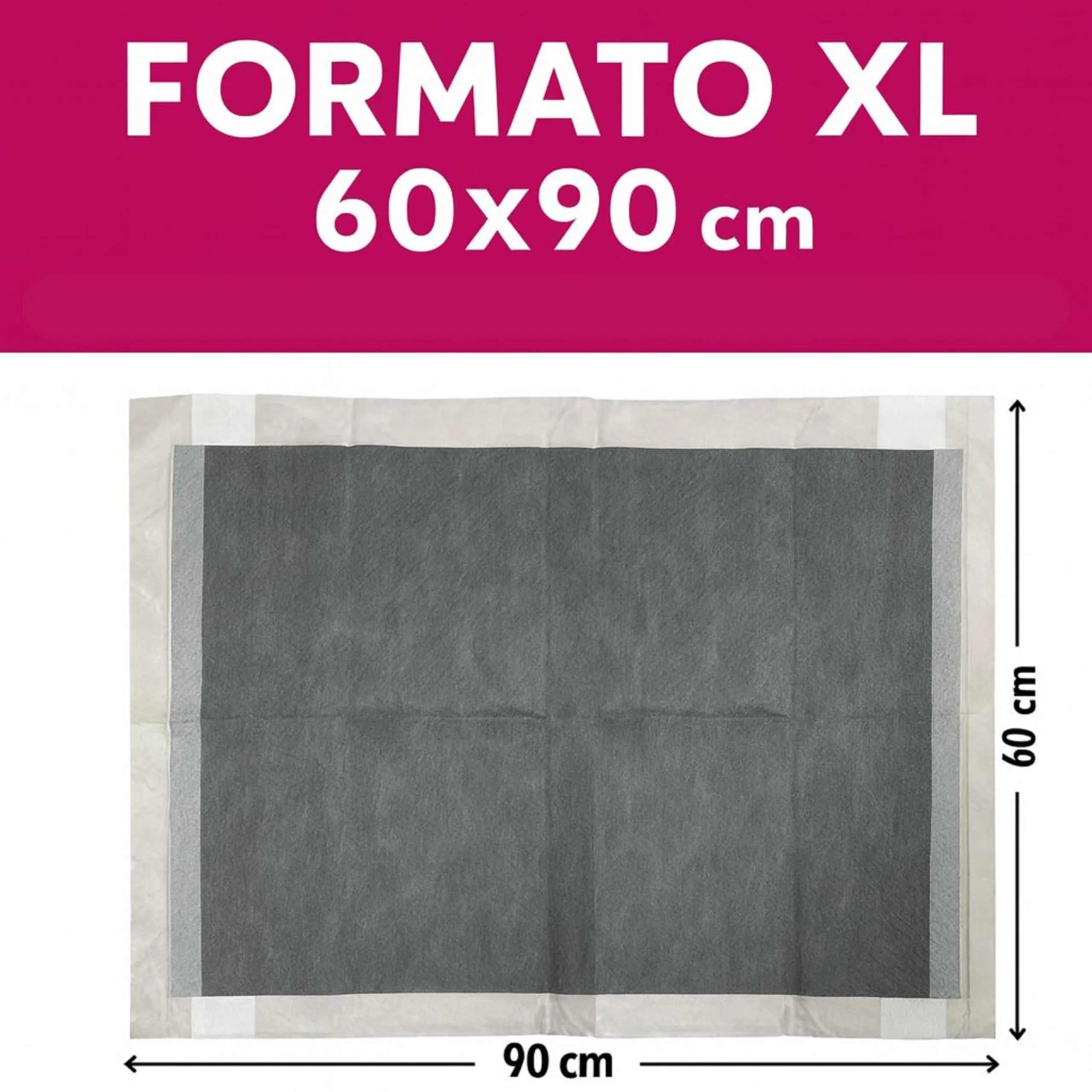 PetGnam Traversine per Cani ai Carboni Attivi con Marcatore di Umidità, 60x90 cm, 200 Pezzi - immagine 3