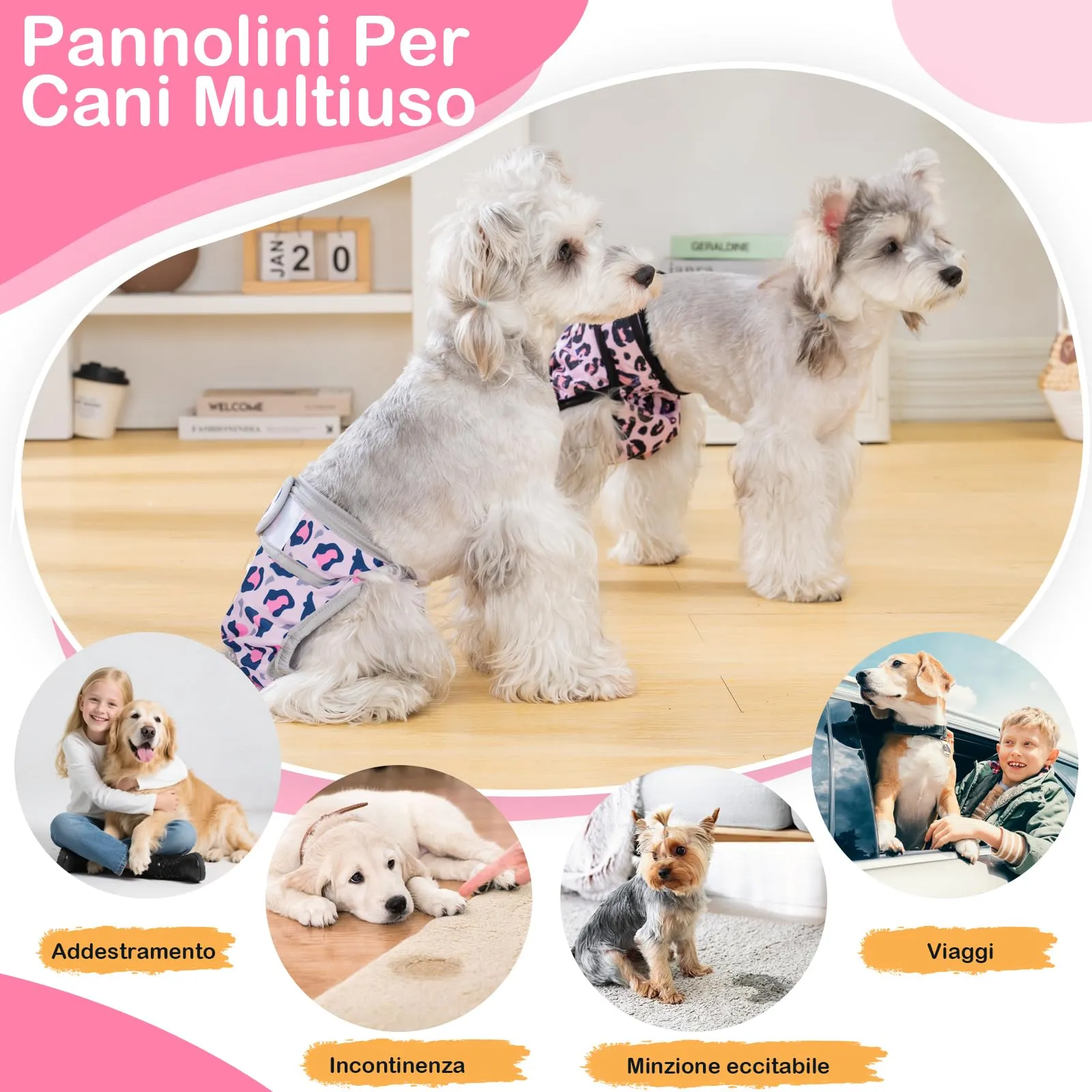UFO PET Mutandine Lavabili per Cane Femmina, Taglia XL, 3 Pezzi - immagine 7