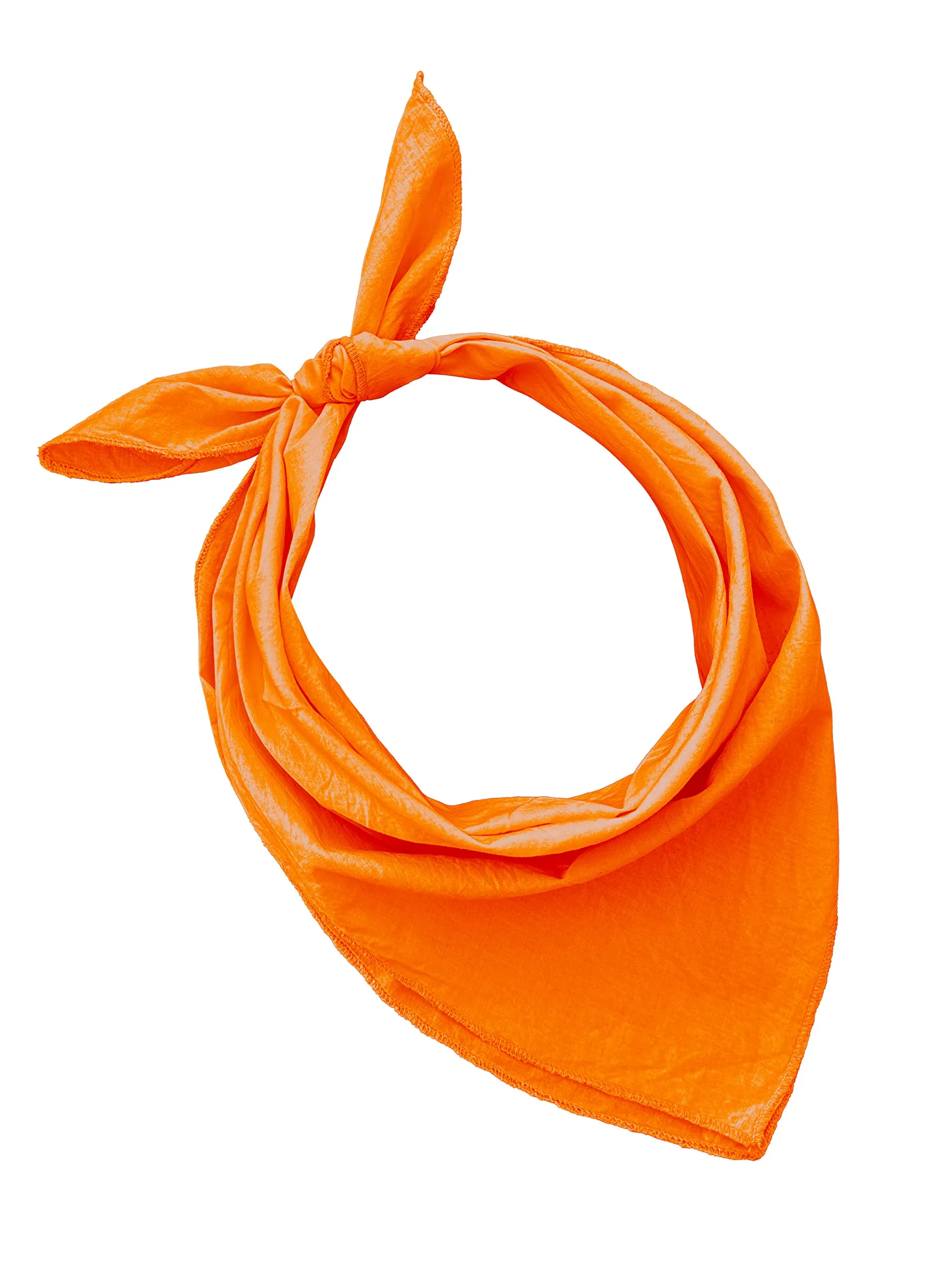 JOPHY & CO. Bandana 100% Cotone, Tinta Unica, Arancione, COD. A644 - immagine 1