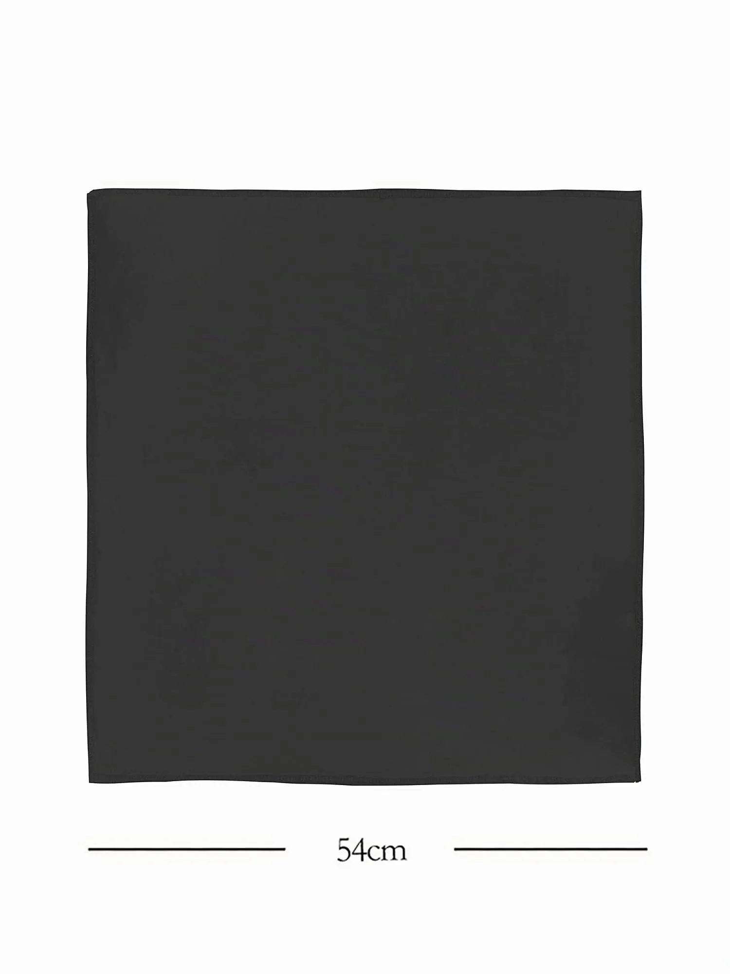 JOPHY & CO. Bandana 100% Cotone Tinta Unica Nero COD. A644 (Set 1 pz) - immagine 3