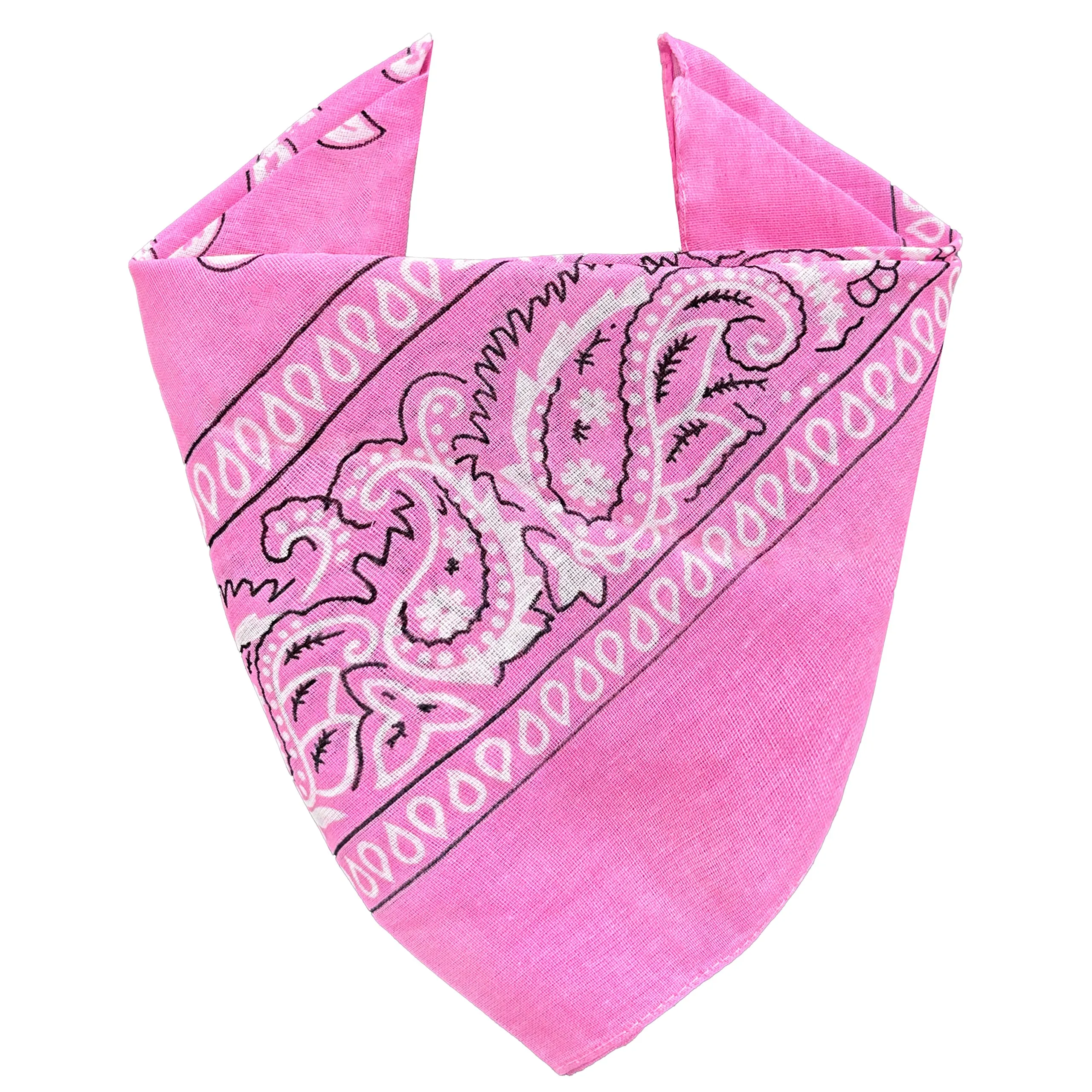 JOPHY & CO. Bandana 100% Cotone Paisley, Set 5 pz, Rosa, COD. A644 - immagine 2