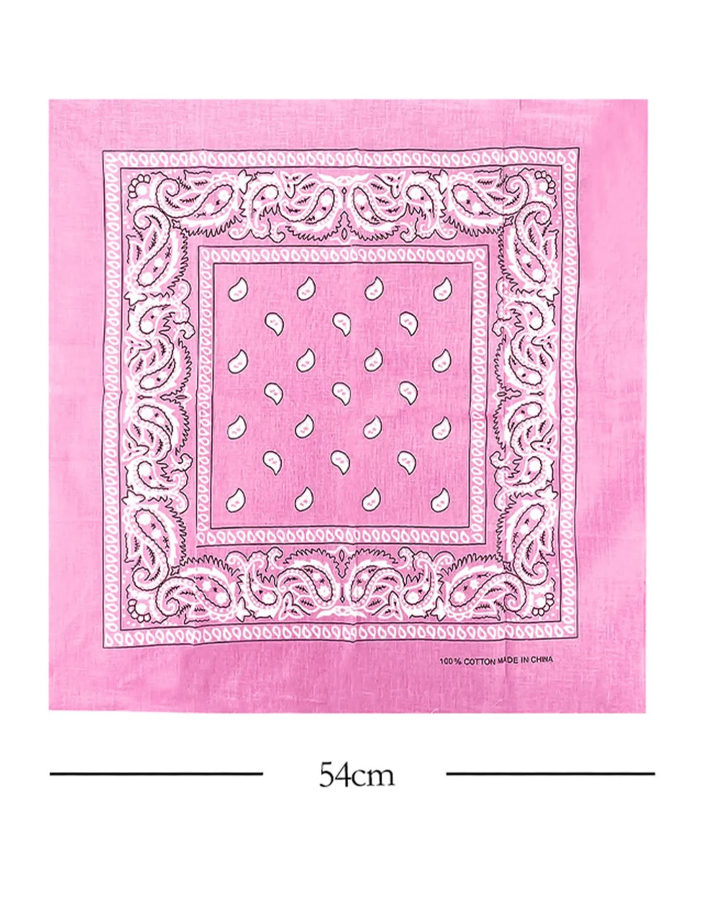 JOPHY & CO. Bandana 100% Cotone Paisley, Set 5 pz, Rosa, COD. A644 - immagine 4