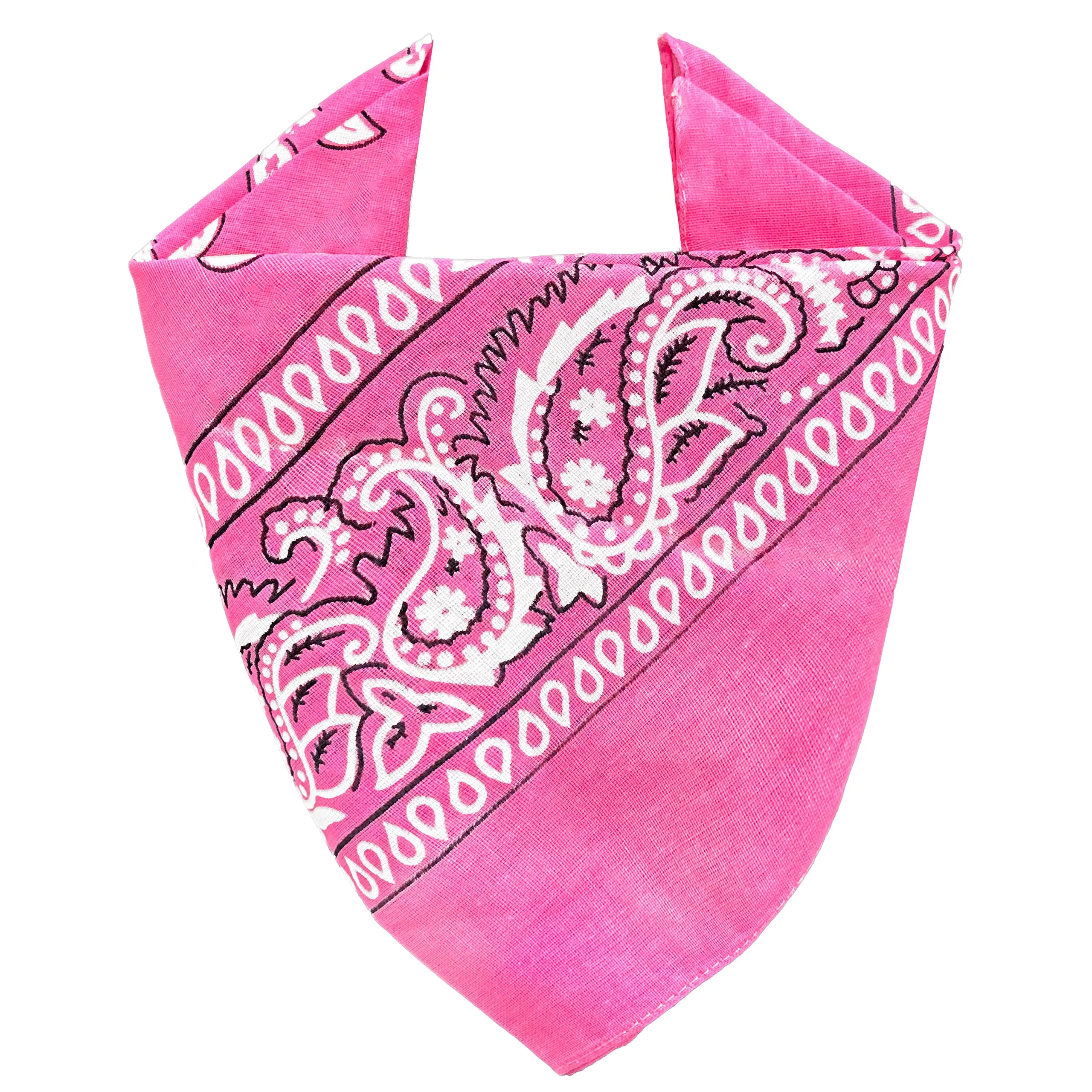 JOPHY & CO. Bandana 100% Cotone, Set 5 pz, Paisley, Fucsia, COD. A644 - immagine 2