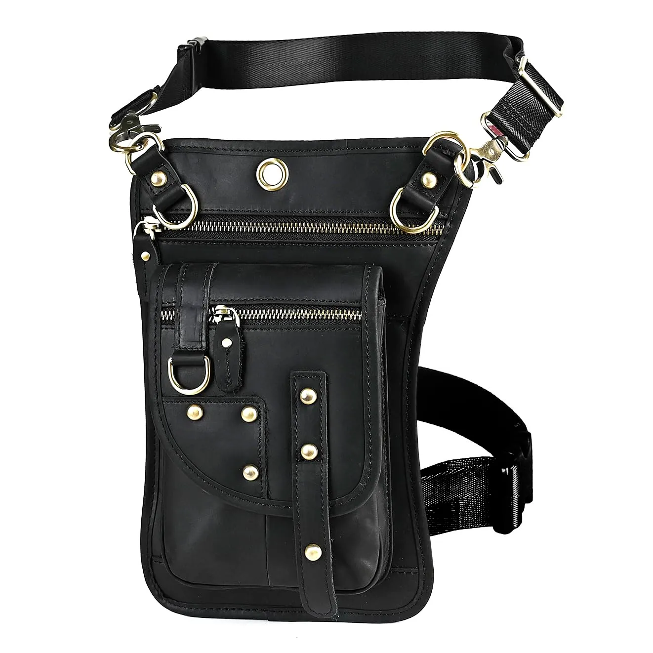 Le'aokuu Borsa Messenger da Coscia in Vera Pelle per Uomo 2141 - immagine 1