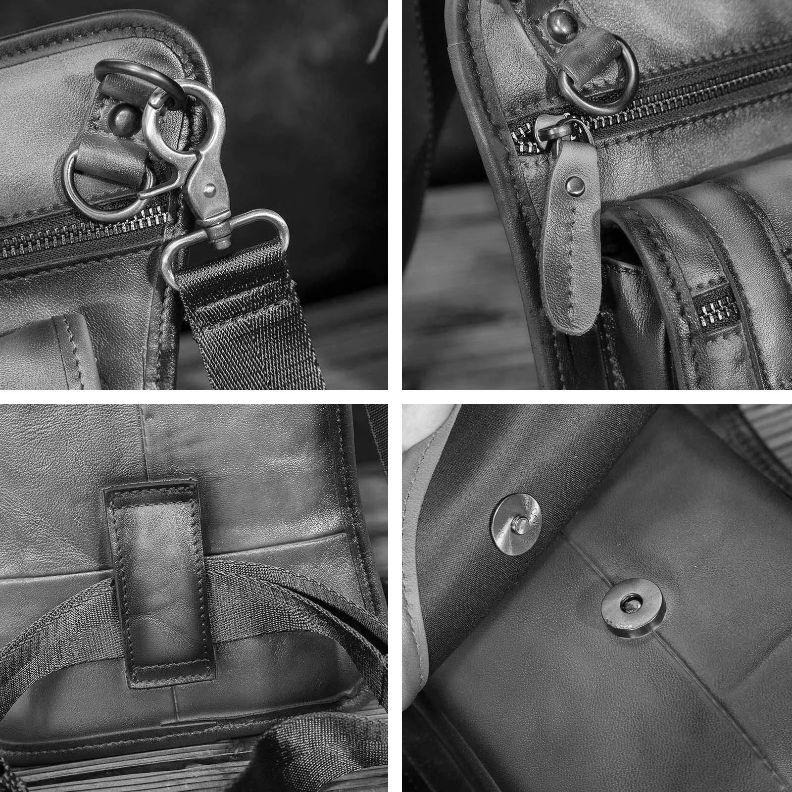 Le'aokuu Borsa Messenger da Coscia in Vera Pelle per Uomo 2141 - immagine 4