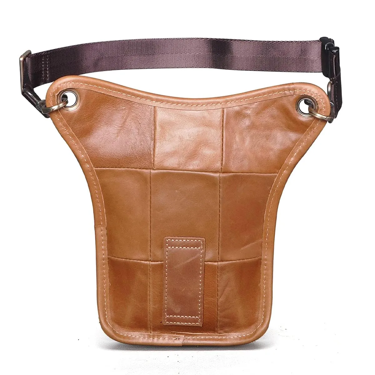 Le'aokuu Marsupio in Vera Pelle per Moto Borsa a Tracolla e Coscia 211-5 - immagine 5