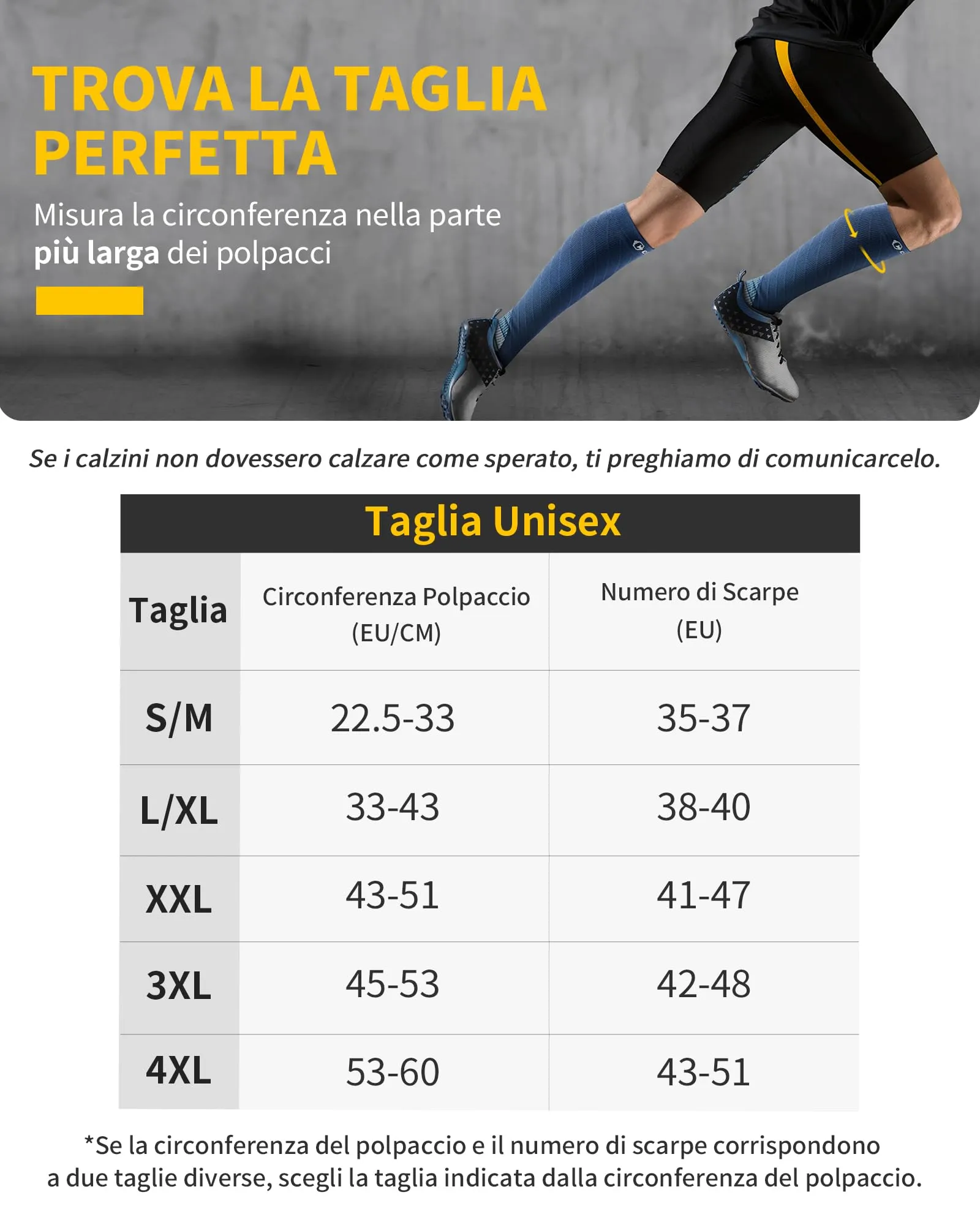 CAMBIVO Calze Compressione Graduata 20-30 mmHg, Antiscivolo per Sport, Corsa e Recupero, 2 Paia - immagine 2