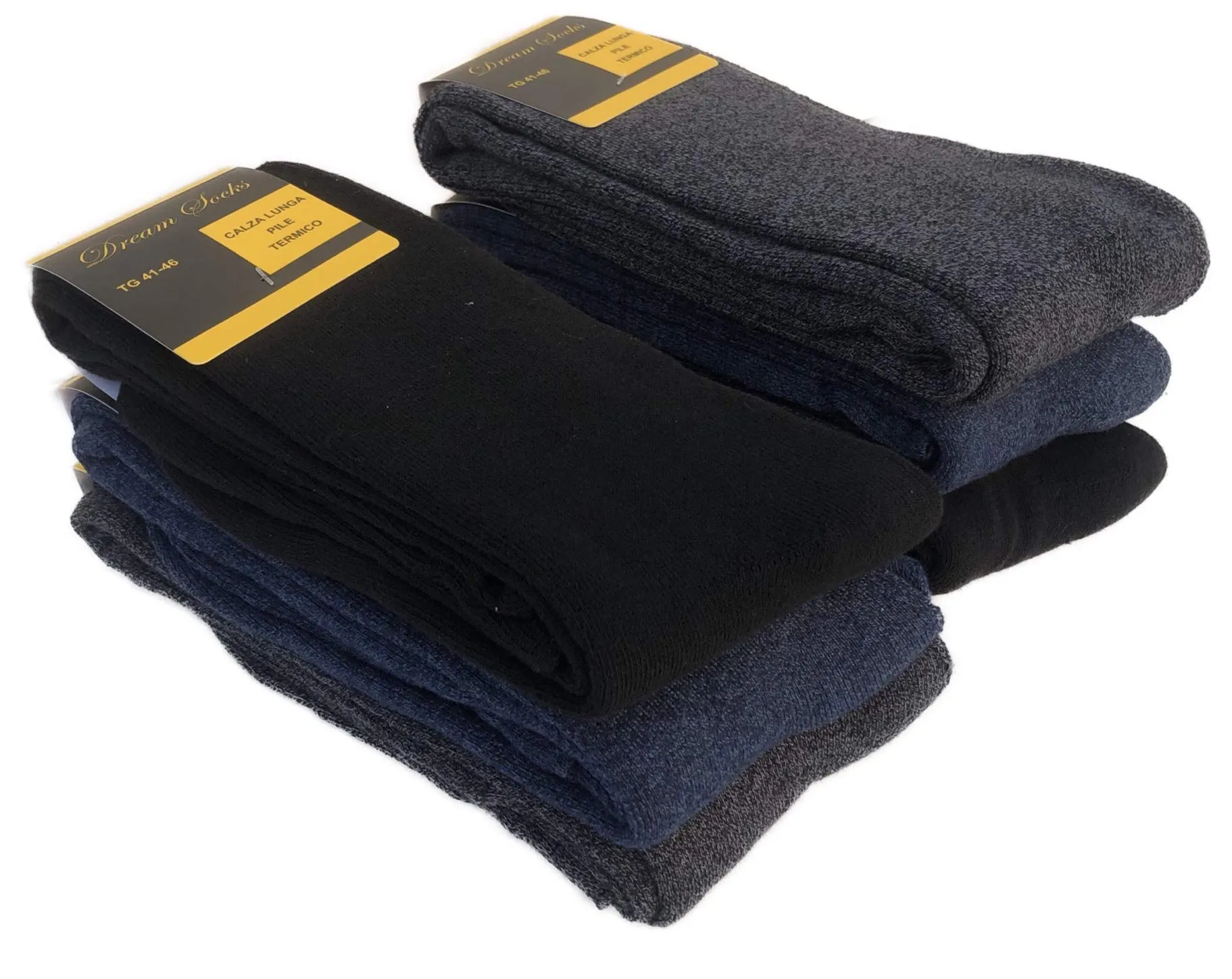 Dream Socks Calze in Pile Termiche Invernali da Sci, 6 Paia, 35-40, Assortimento A - immagine 2