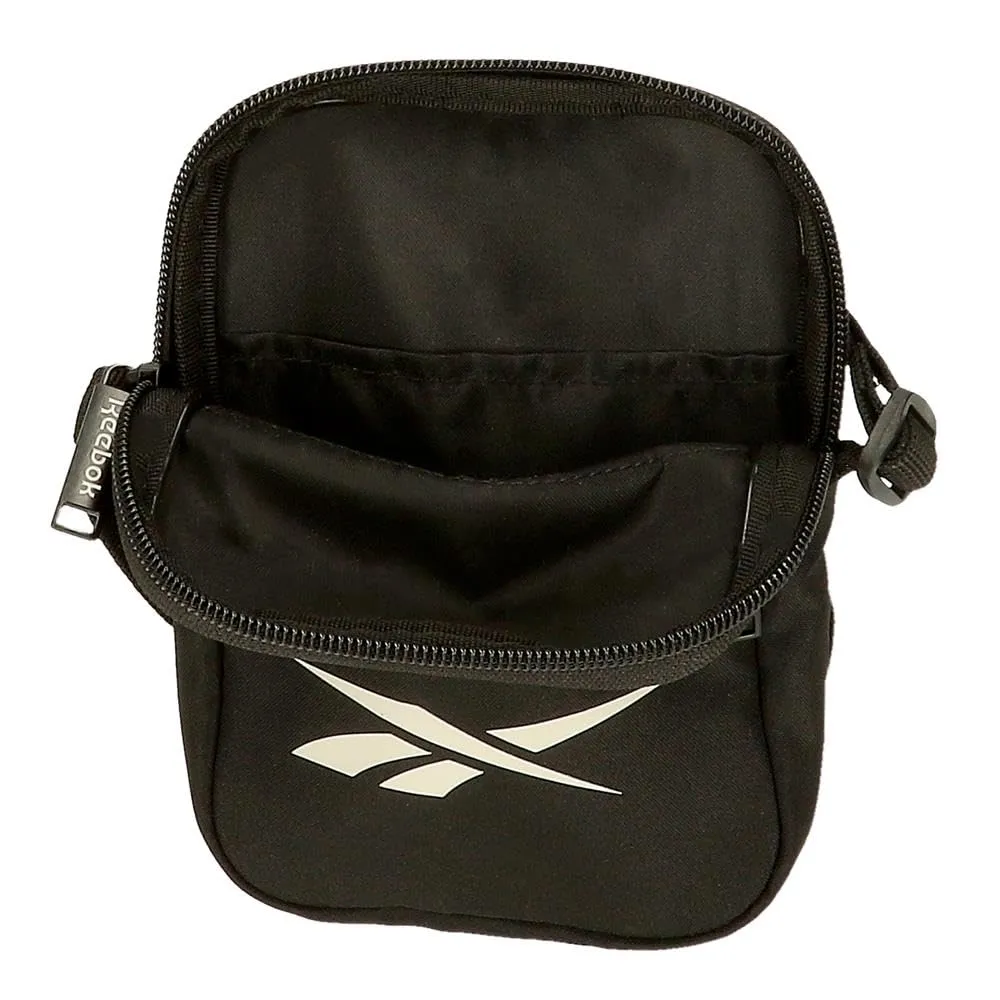 Reebok Malden Borsa a tracolla piccola, Nero, Poliestere, 12x17x2,5 cm - immagine 4