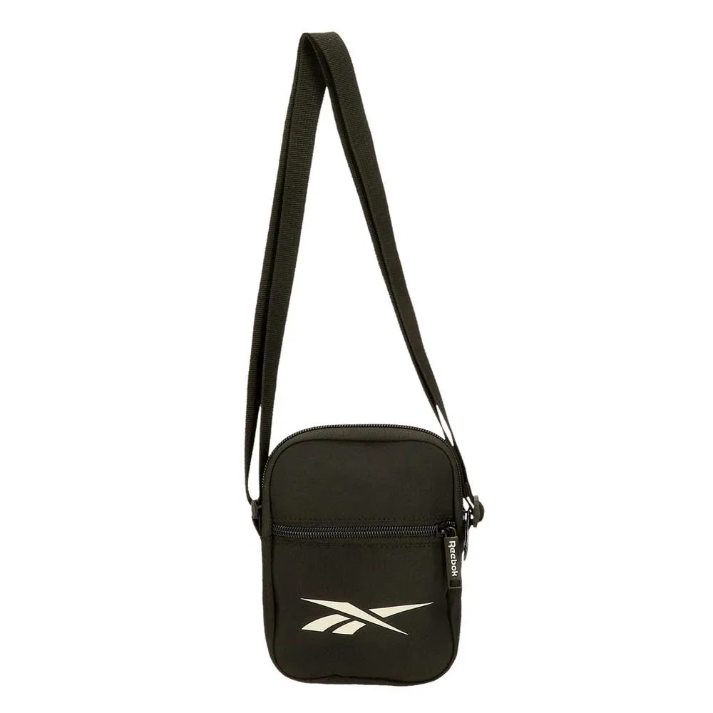 Reebok Malden Borsa a tracolla piccola, Nero, Poliestere, 12x17x2,5 cm - immagine 7