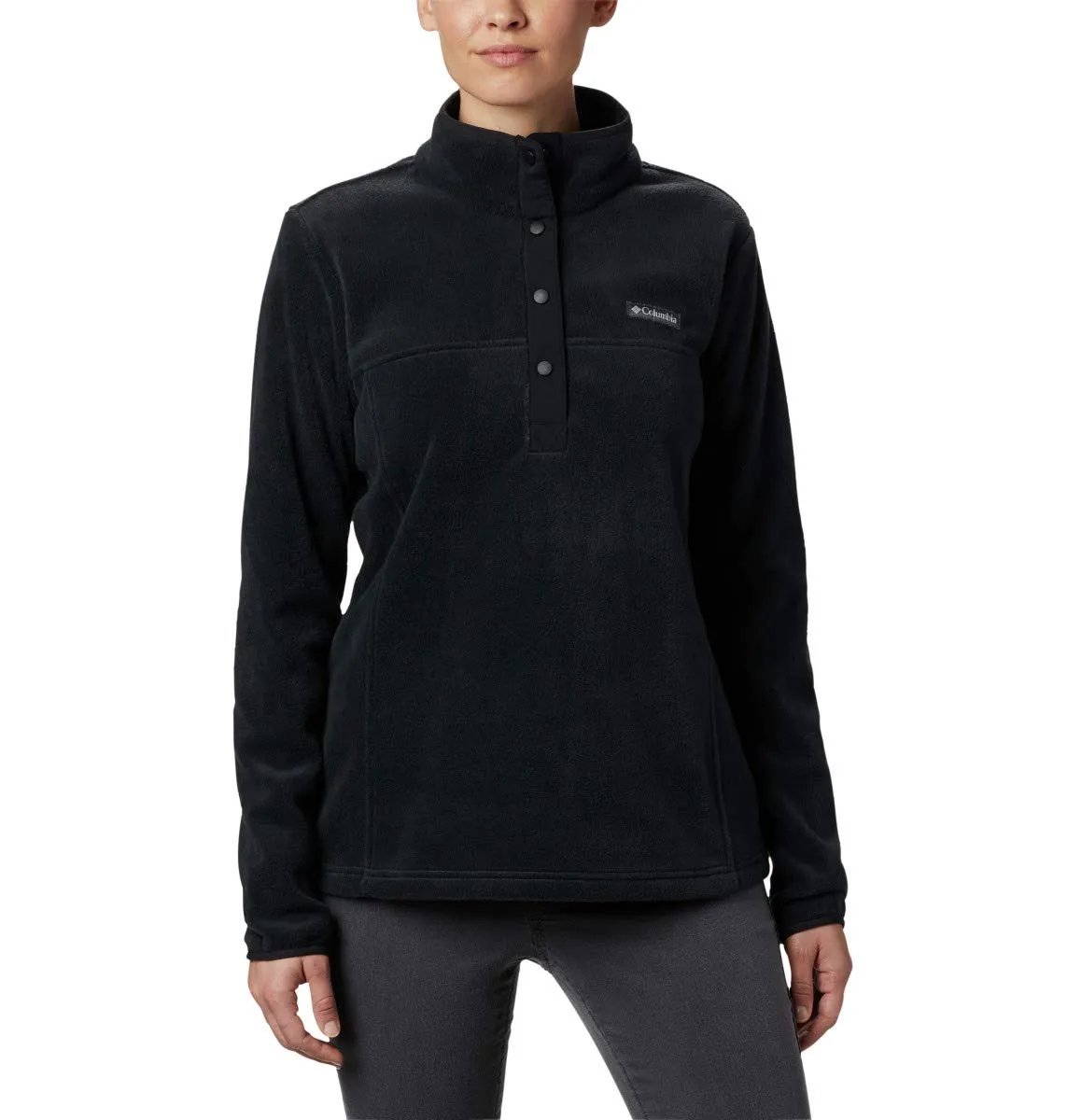 Columbia Benton Springs Half-Snap II Women's Fleece Pullover, Nero, XS - immagine 1