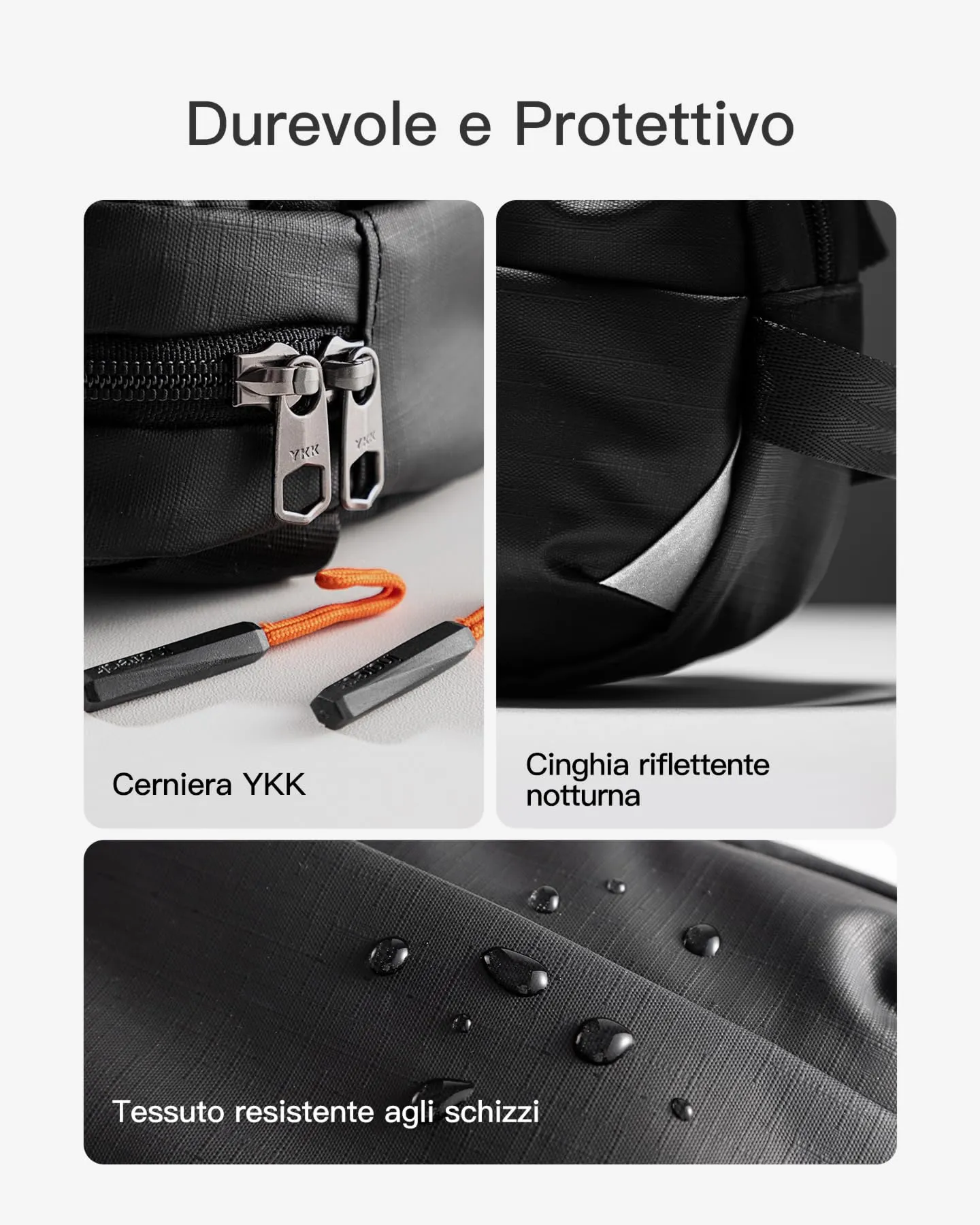 Inateck Sling Bag X-Mini, 1.5 Litri Marsupio Sportivo Borsa a Tracolla Uomo e Donna - immagine 4