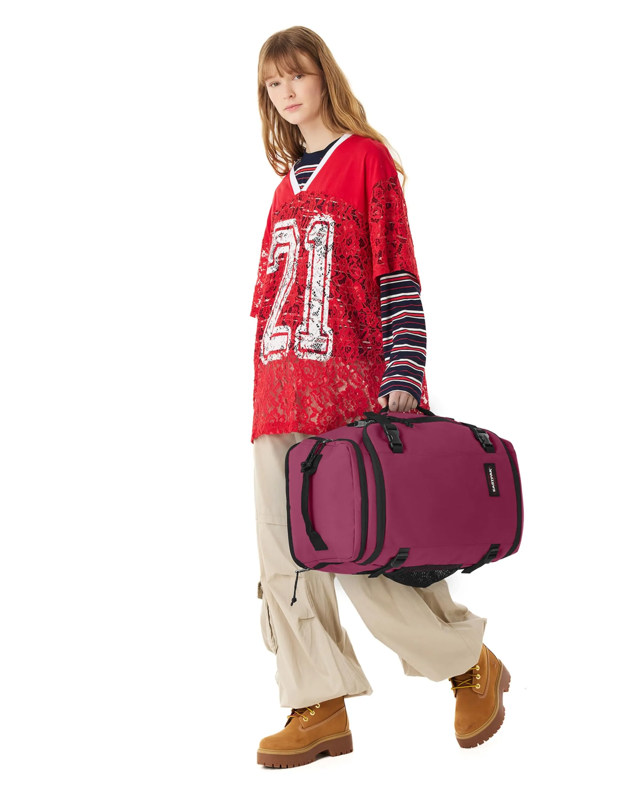 Eastpak Carry Pack 30L Laptop Bag Wine Burgundy - immagine 7