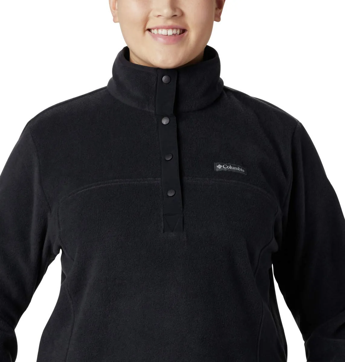 Columbia Benton Springs Half-Snap II Women's Fleece Pullover, Nero, S - immagine 9