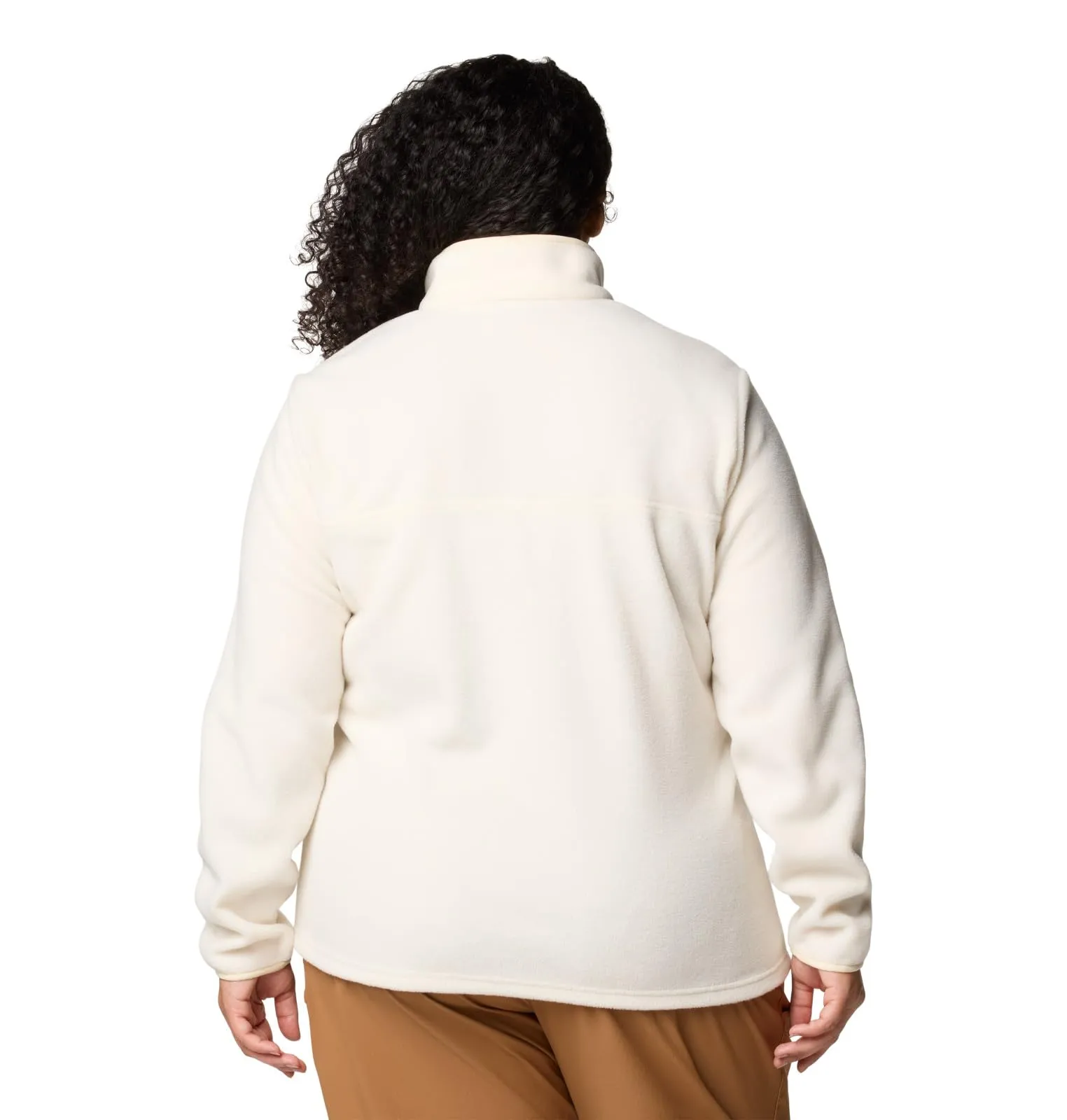 Columbia Benton Springs Half-Snap II Women's Fleece Pullover, Chalk/Camel Brown, M - immagine 7