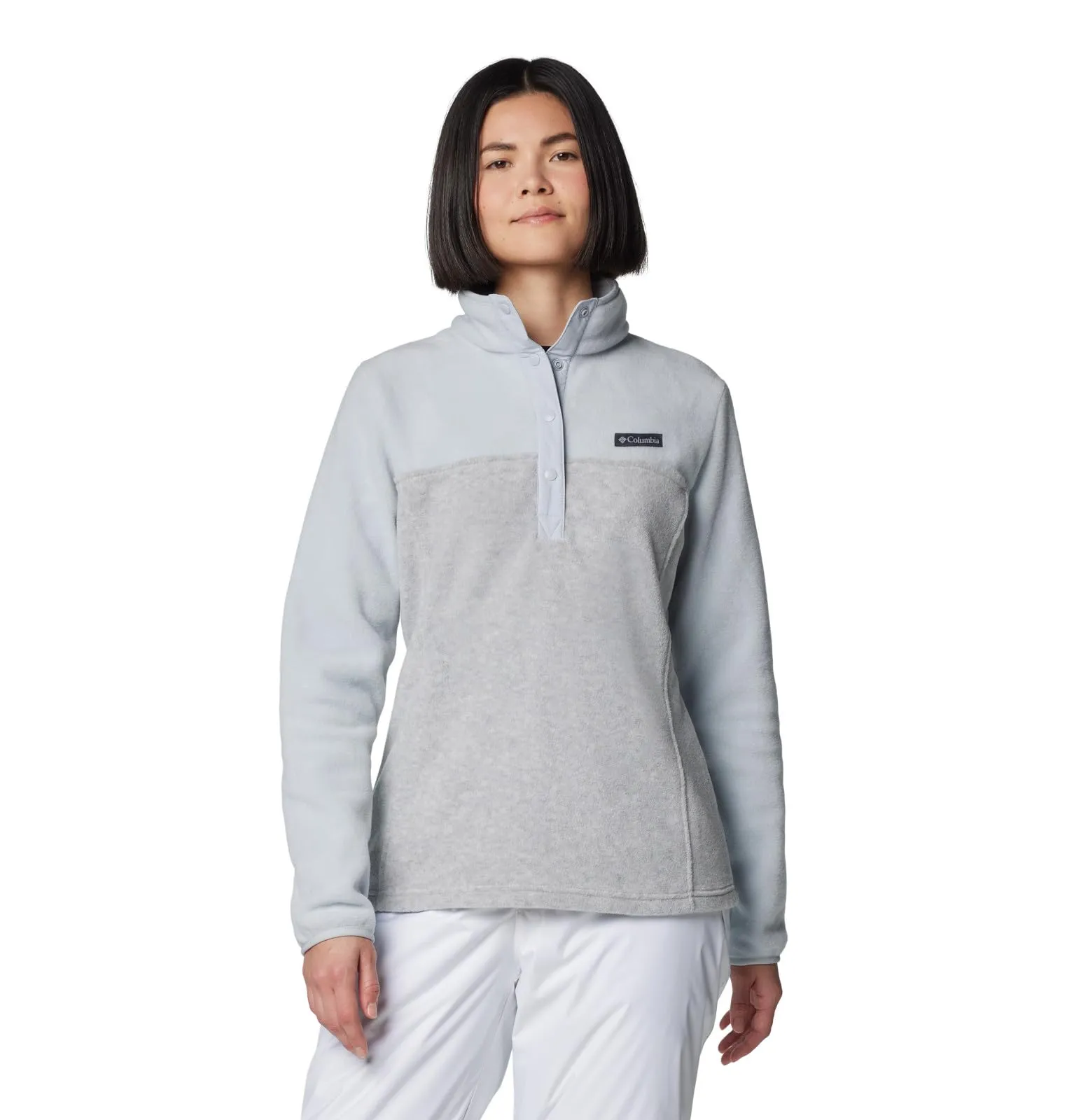 Columbia Benton Springs Half Snap Pullover, Cirrus Grey Erica, Women's XXL - immagine 1