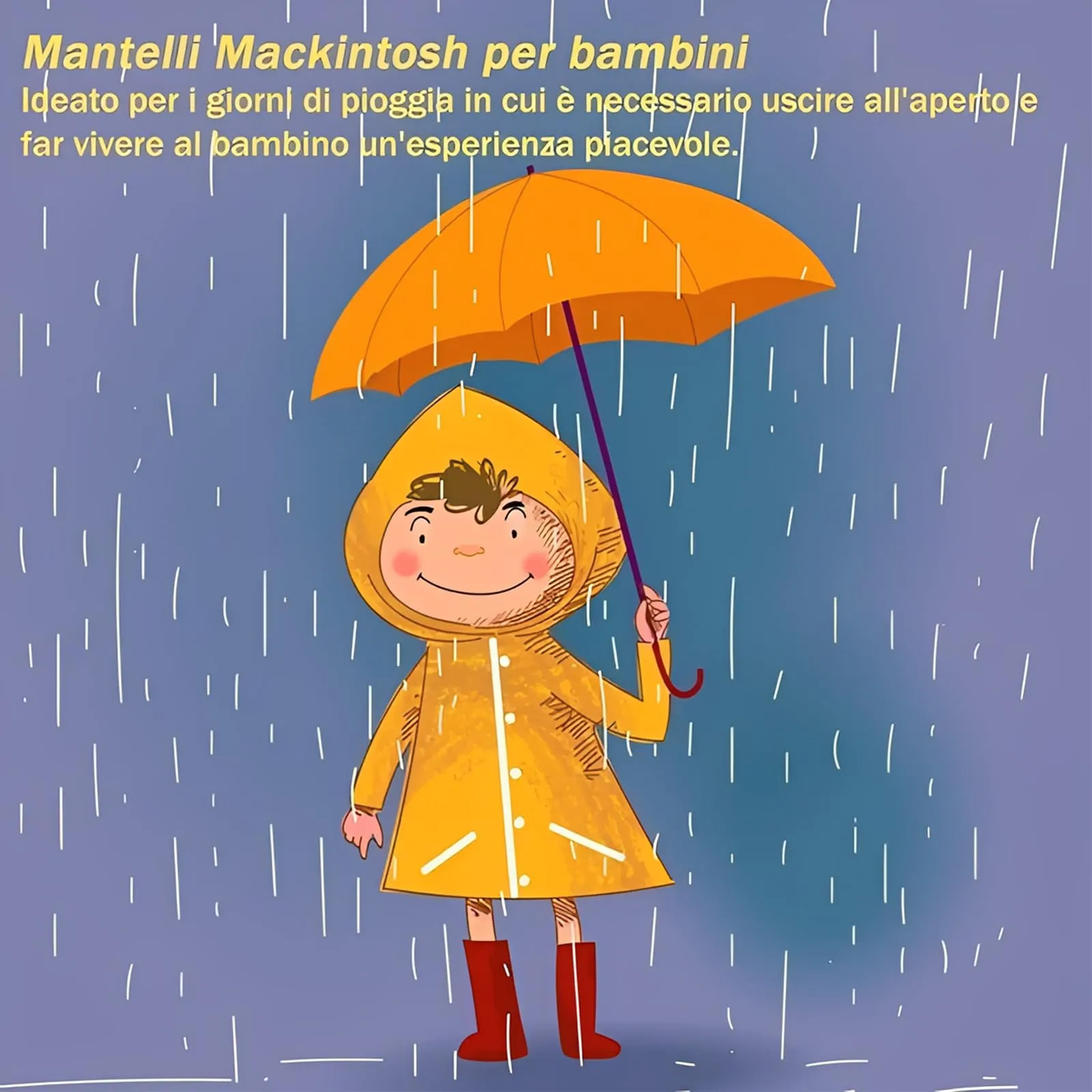 LATRAT Mantella Antipioggia per Bambini con Cappuccio, Rosa, L - immagine 6
