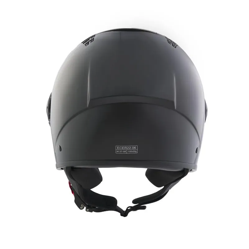 BHR Casco Demi-Jet 834 Flow, Nero Metallizzato, XL - immagine 4
