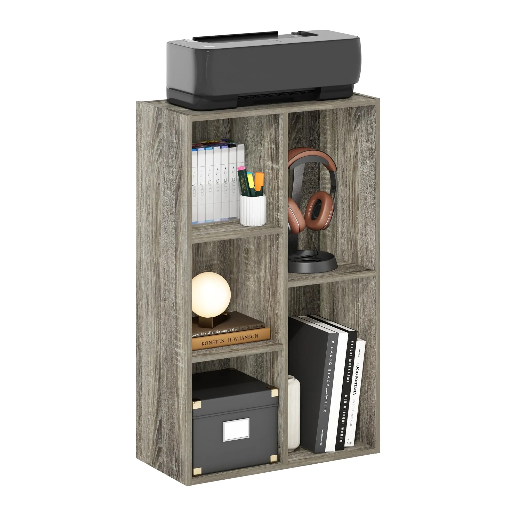 Furinno Luder Scaffale Aperto Reversibile a 5 Cubi, Rovere Francese - immagine 1