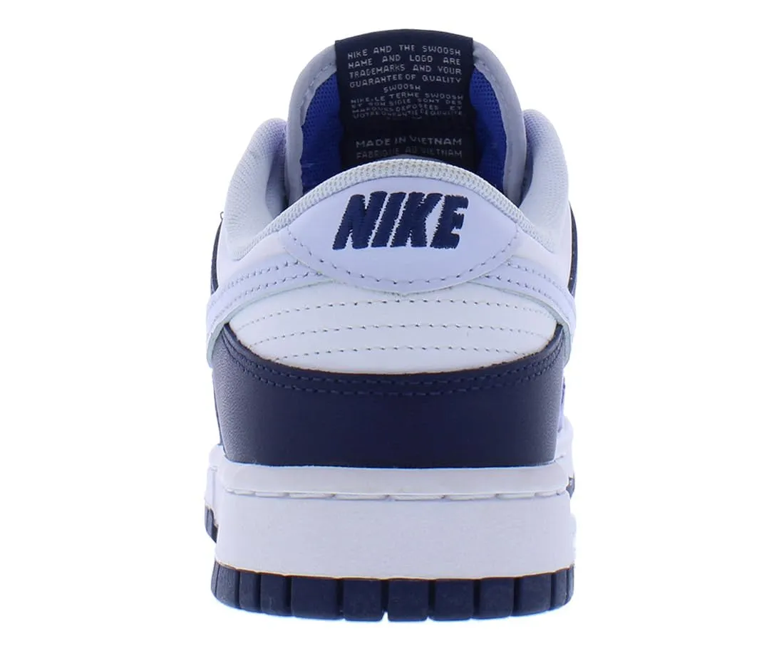 Nike Dunk Low Men's Shoes - White Game Royal Midnight Navy - immagine 3