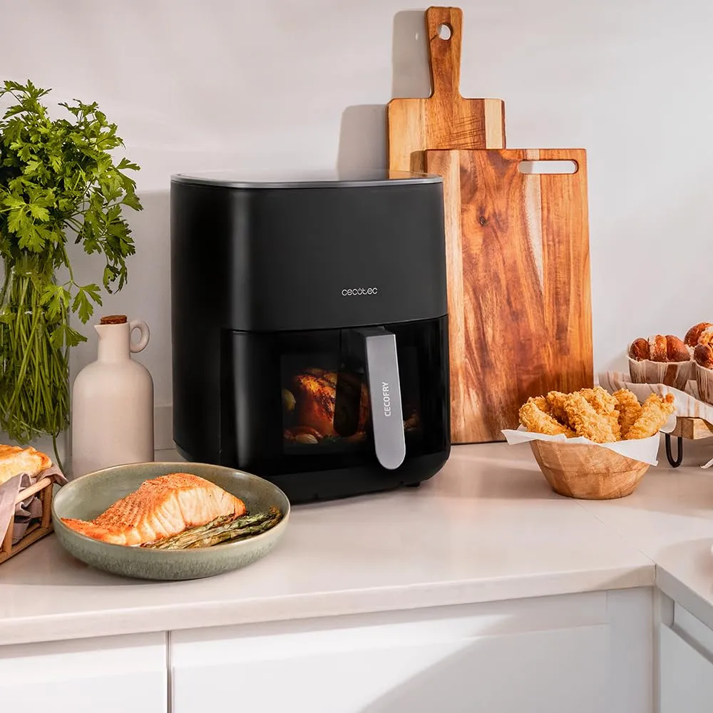 Cecotec Cecofry Fantastik Window 6500 Air Fryer, 1700W, 6.5 L, PerfectCook, 12 Modalità di Cottura, Touch, 80-200°C, Finestra - immagine 5