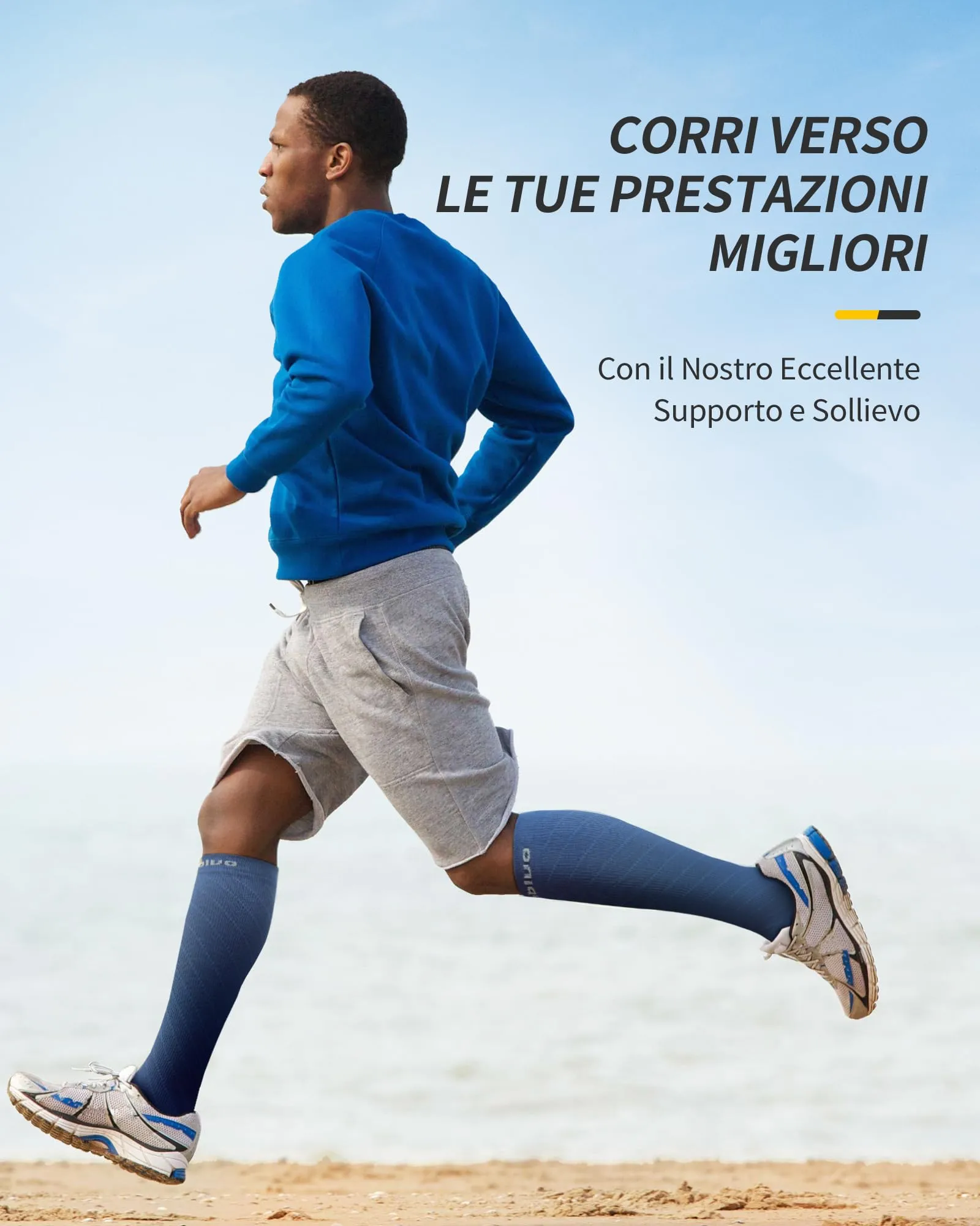 CAMBIVO Calze a Compressione Graduata 20-30 mmHg per Donna e Uomo, 2 Paia - immagine 5