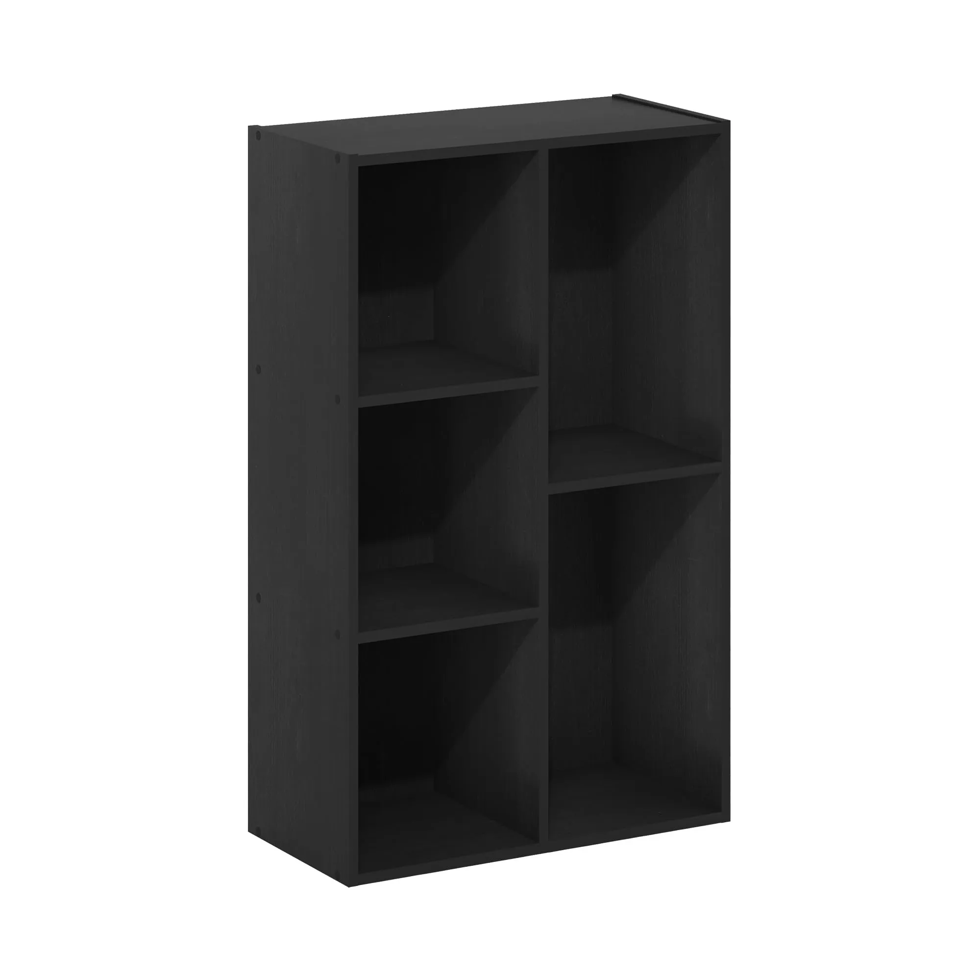 Furinno Luder Scaffale aperto reversibile a 5 cubi, Legno Nero - immagine 6