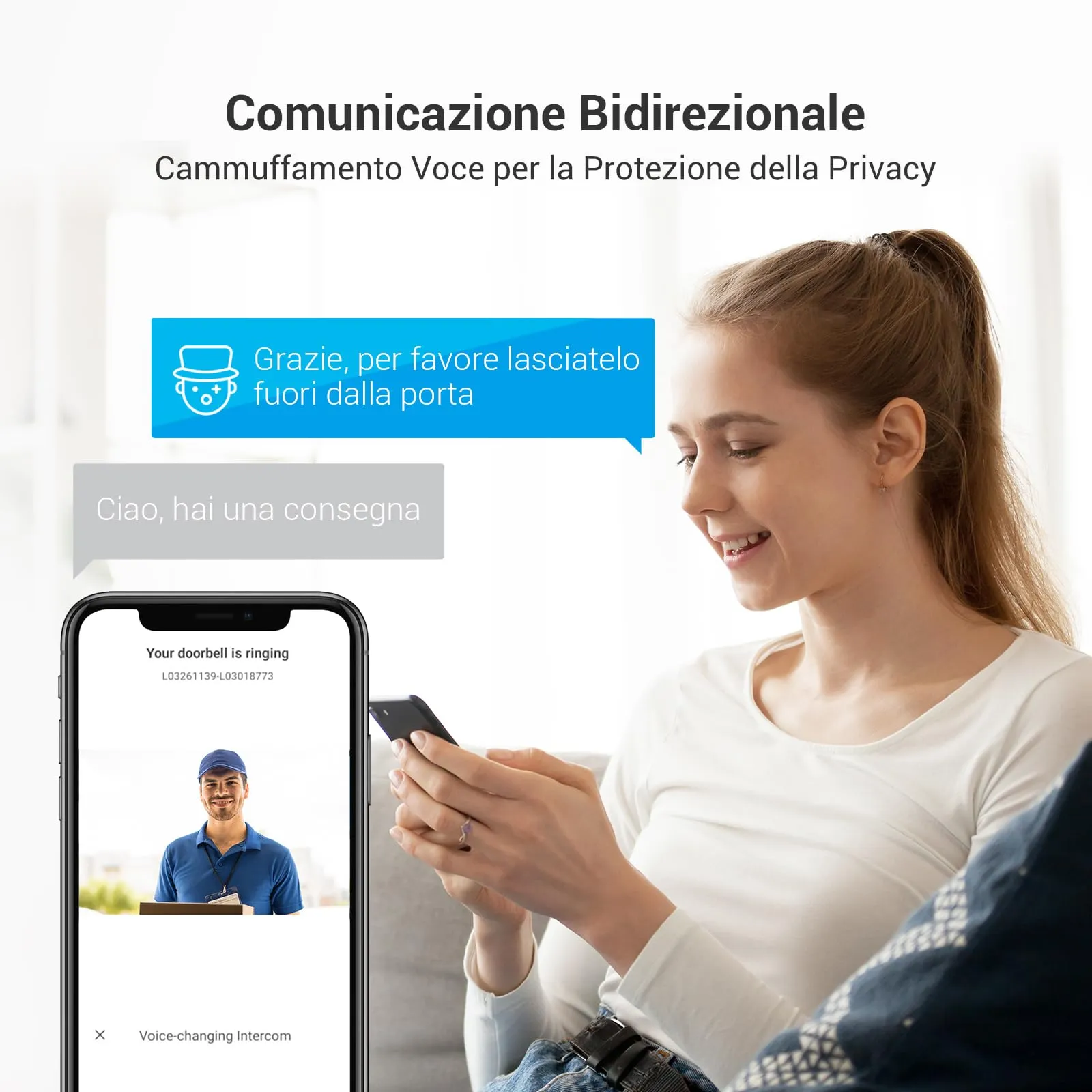 EZVIZ CP7 Videocitofono 2K, Monitor Touch 7 Pollici, Visione Notturna, Sblocco Remoto, Rilevamento Umano, Opzione RFID, Impermeabile - immagine 6
