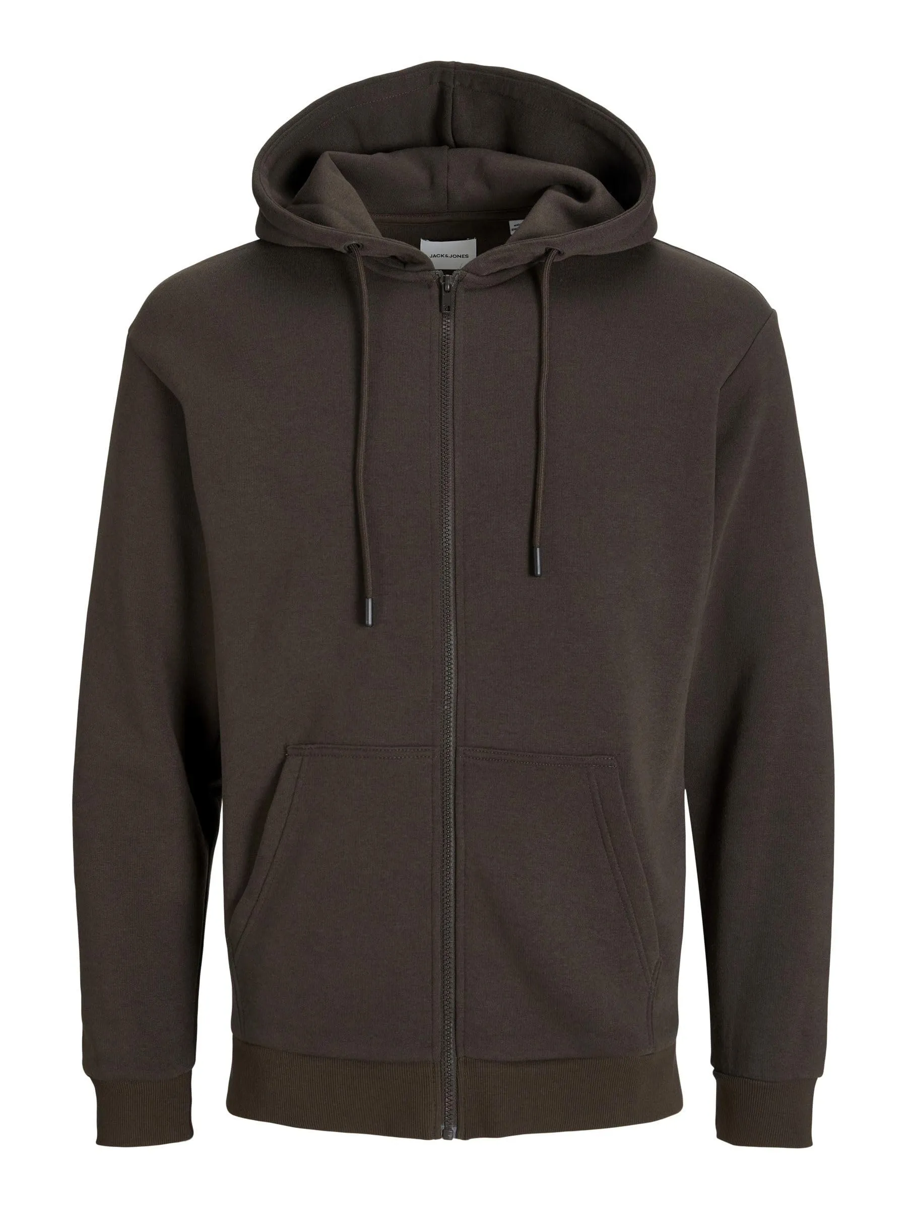 JACK & JONES Jjebradley Felpa con Cappuccio e Zip, Mulch, S - immagine 1
