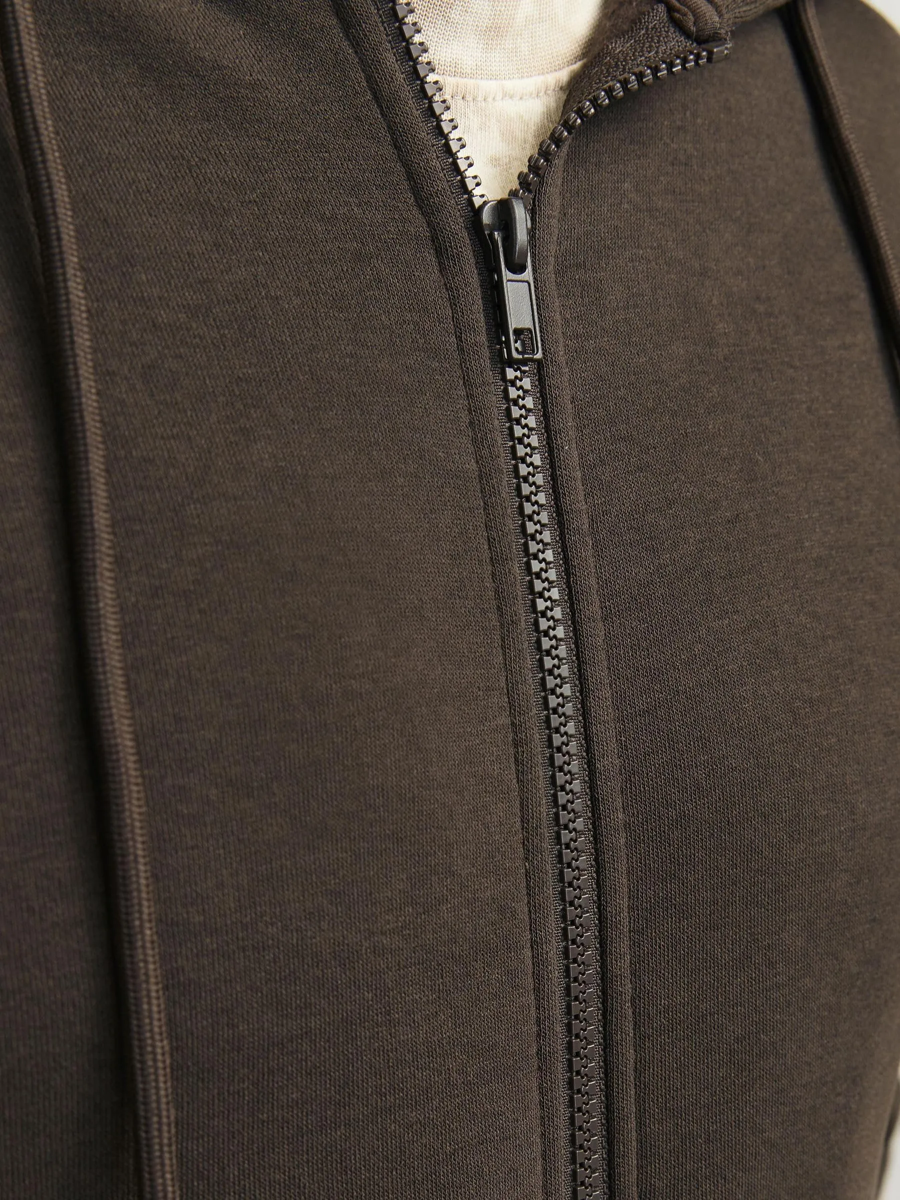 JACK & JONES Jjebradley Felpa con Cappuccio e Zip, Mulch, S - immagine 5