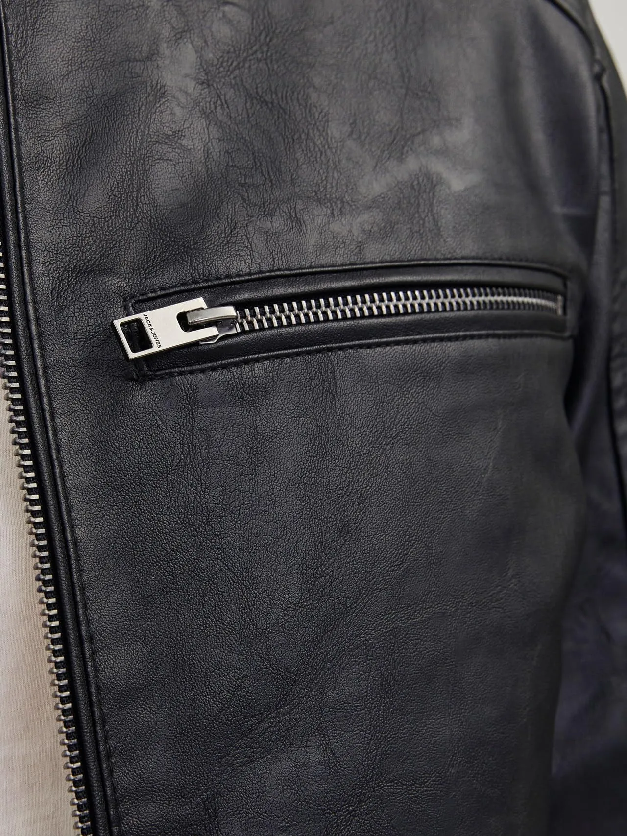 Jack & Jones Giacca in Finta Pelle Nero - immagine 4