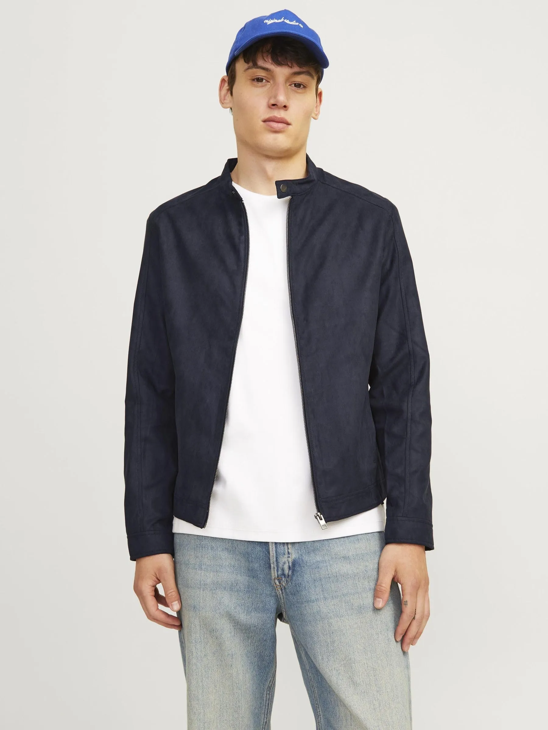 Jack & Jones Jjedylan Clean Faux Suede Jacket, Nero, L - immagine 2