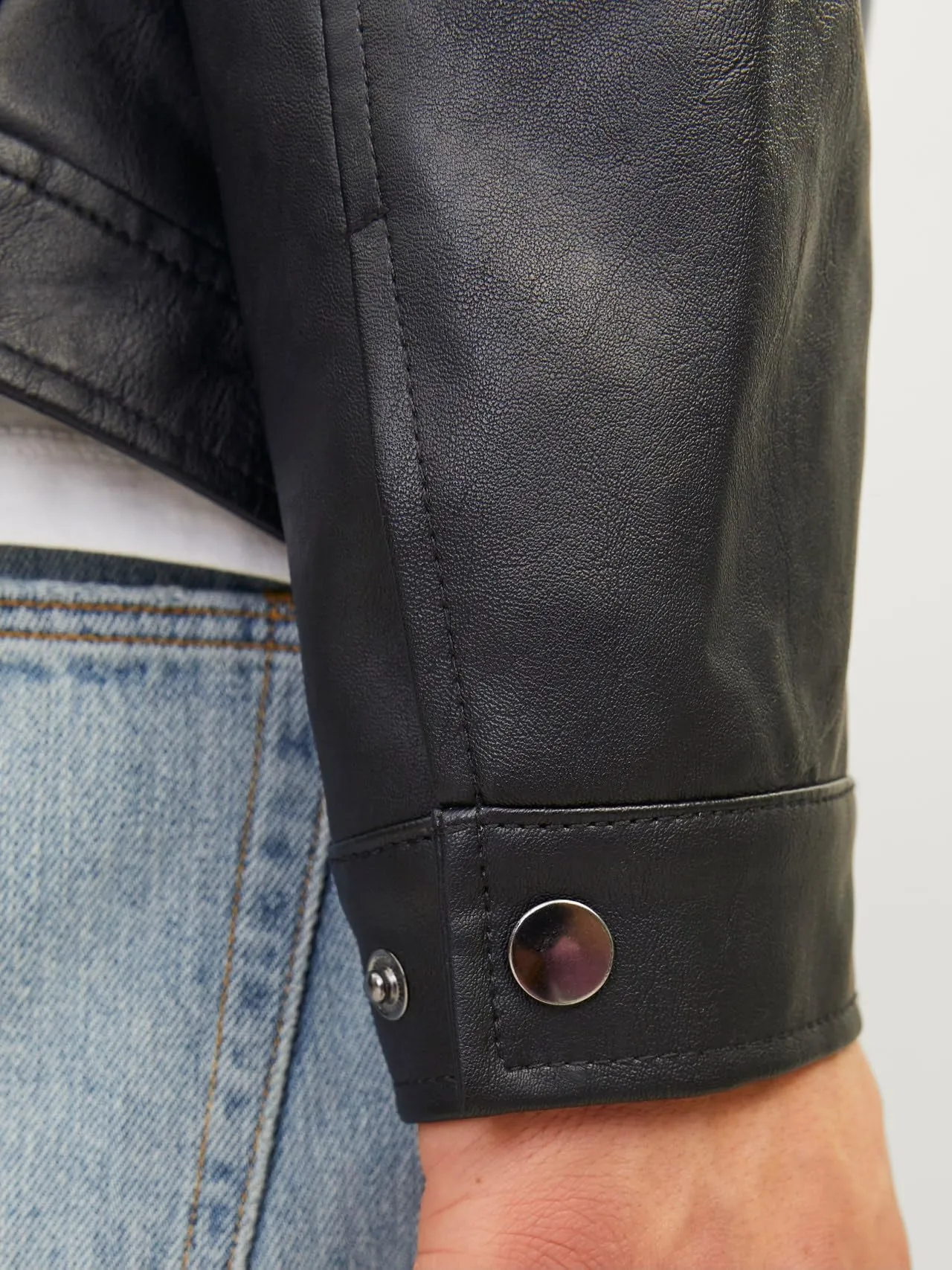 Jack & Jones Giacca in Finta Pelle Nero - immagine 5
