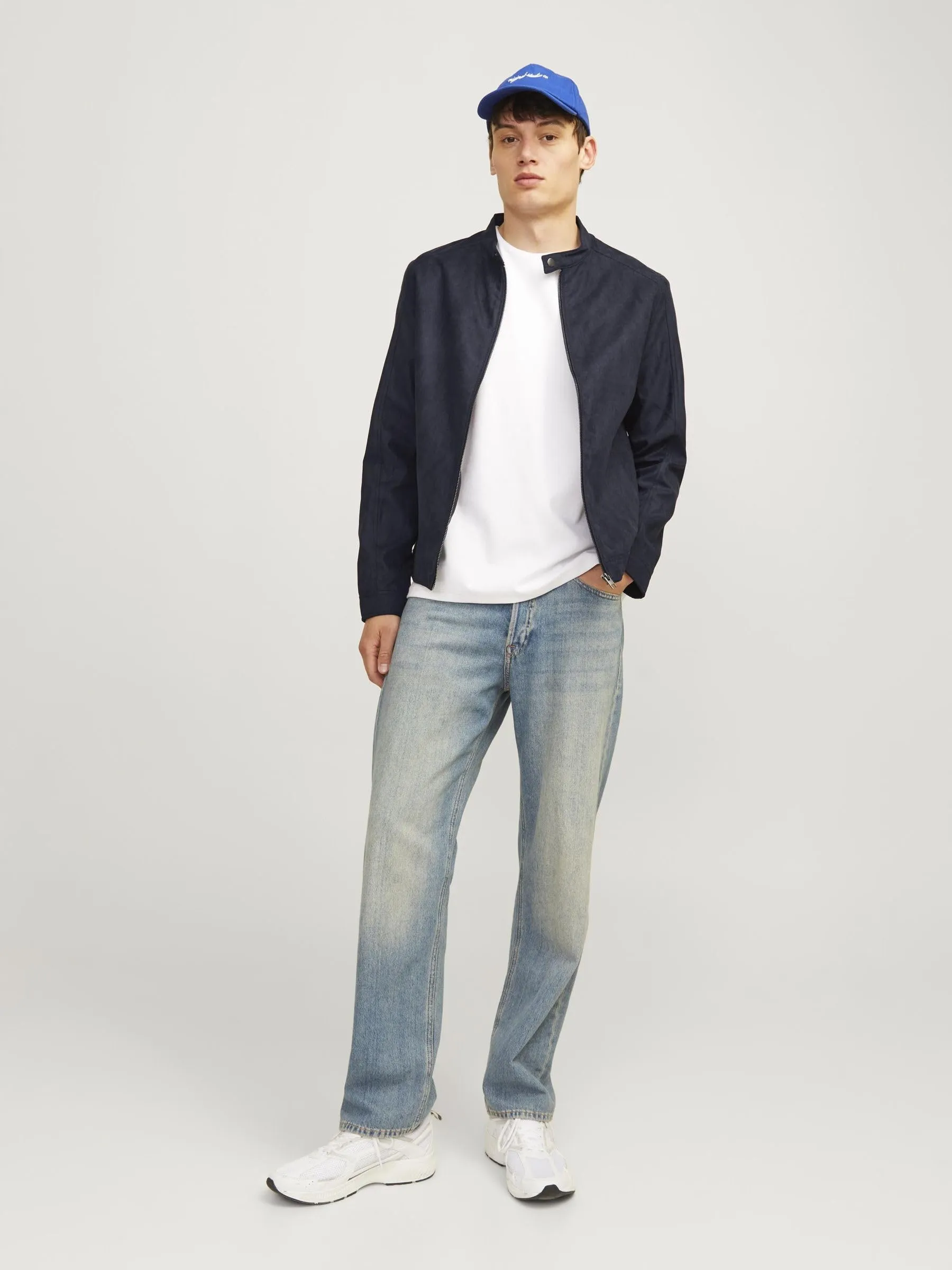 Jack & Jones Giacca in Finta Pelle Scamosciata Jet Black - immagine 4