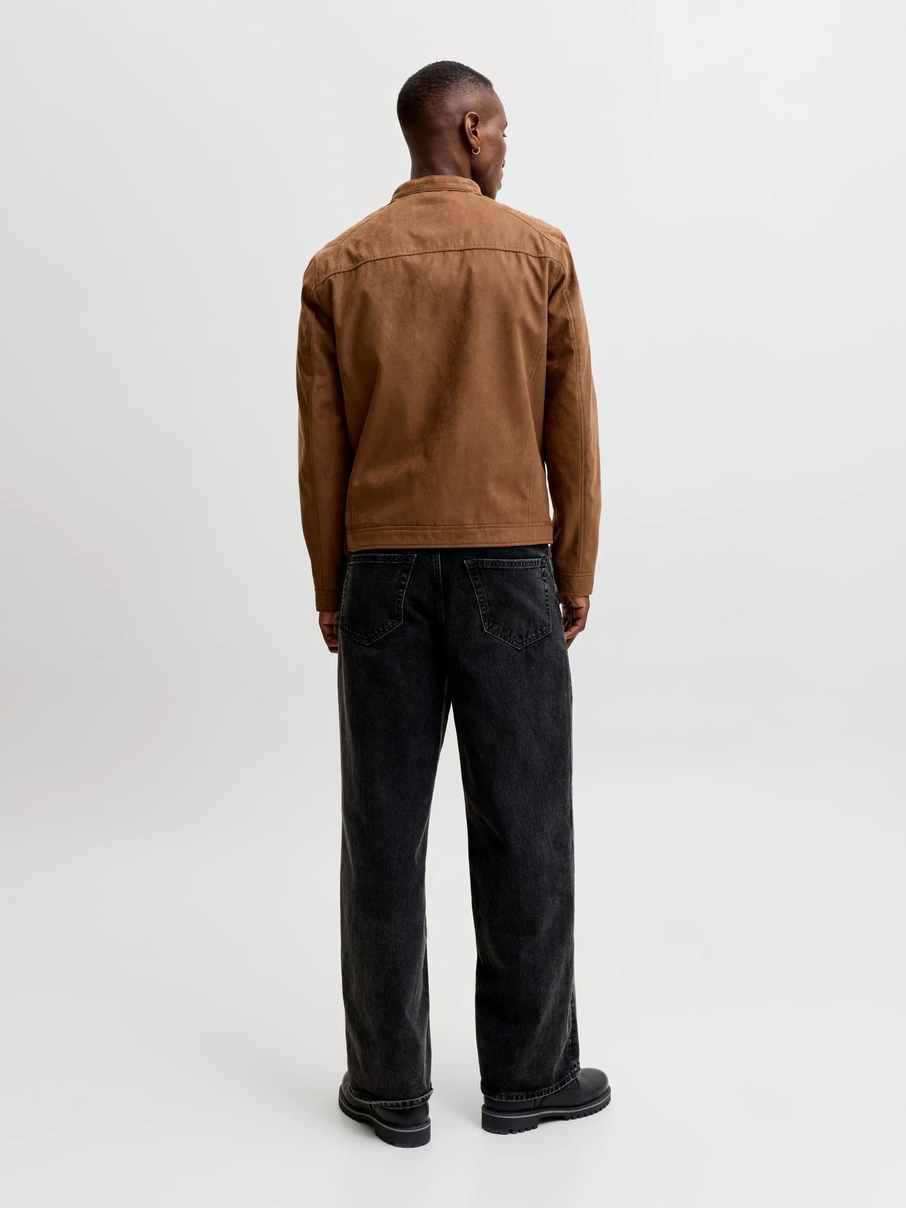 Jack & Jones Jjedylan Faux Suede Jacket, Cognac, M - immagine 3
