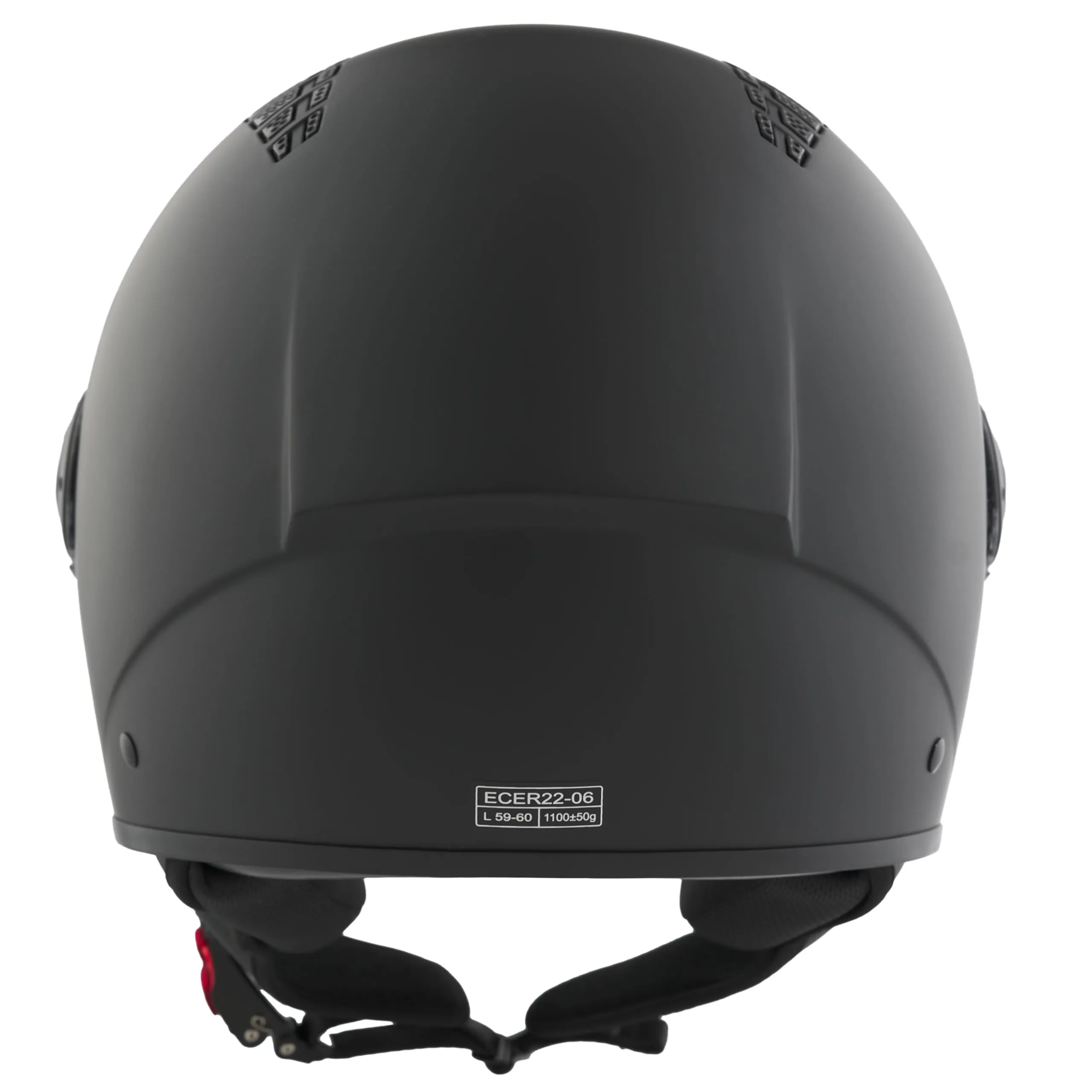 BHR 834 Flow Demi-Jet Scooter Helmet, Nero Opaco, M - immagine 4