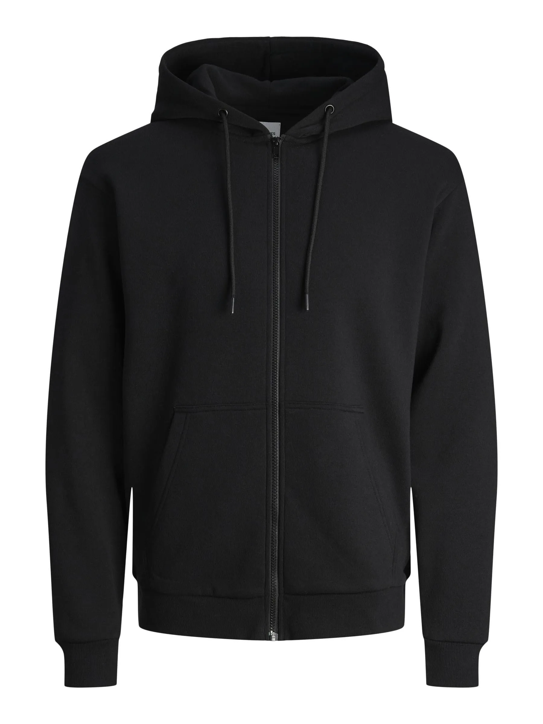 Jack & Jones Felpa con Cappuccio e Zip Nera S - immagine 1