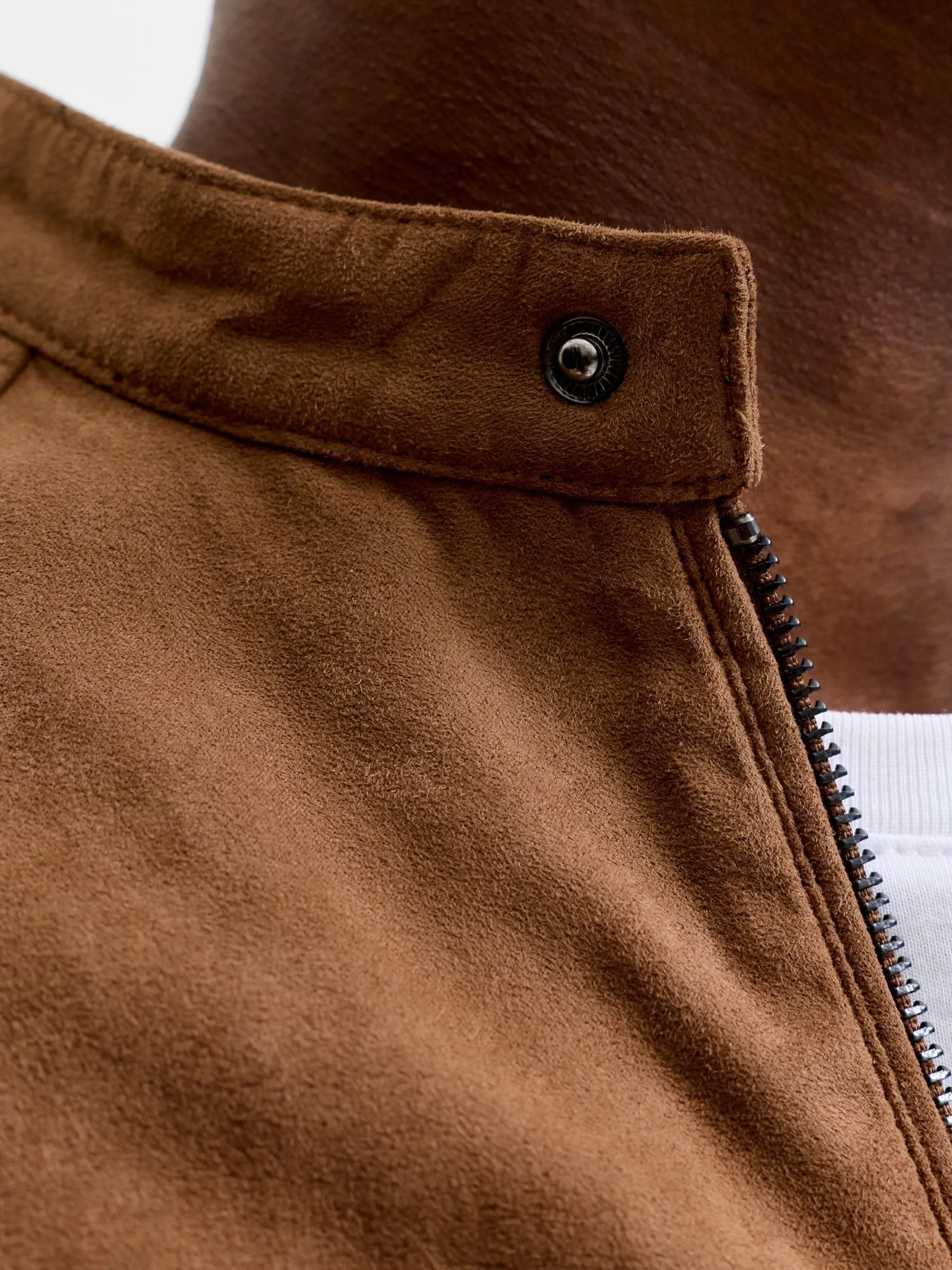 Jack & Jones Synthetic Suede Jacket - Cognac, XS - immagine 6