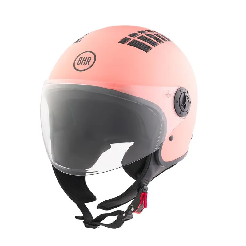 BHR Casco Demi-Jet Scooter 834 Flow, Corallo Opaco, XL - immagine 3