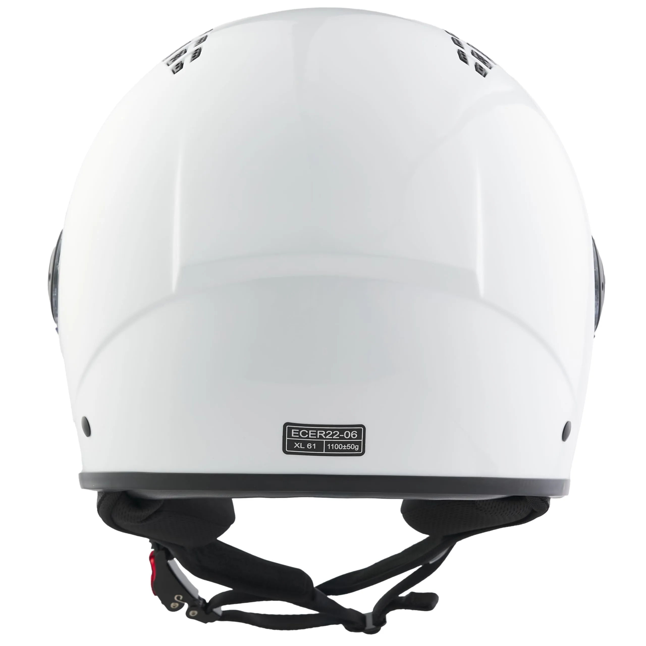 BHR 834 Flow Demi-Jet Scooter Helmet, Bianco, M - immagine 4