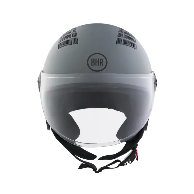 BHR Casco Demi-Jet 834 Flow, Grigio Opaco, XS - immagine 1
