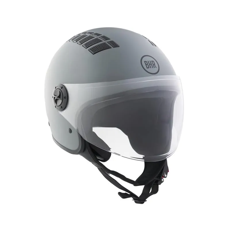 BHR Casco Demi-Jet 834 Flow, Grigio Opaco, XS - immagine 2