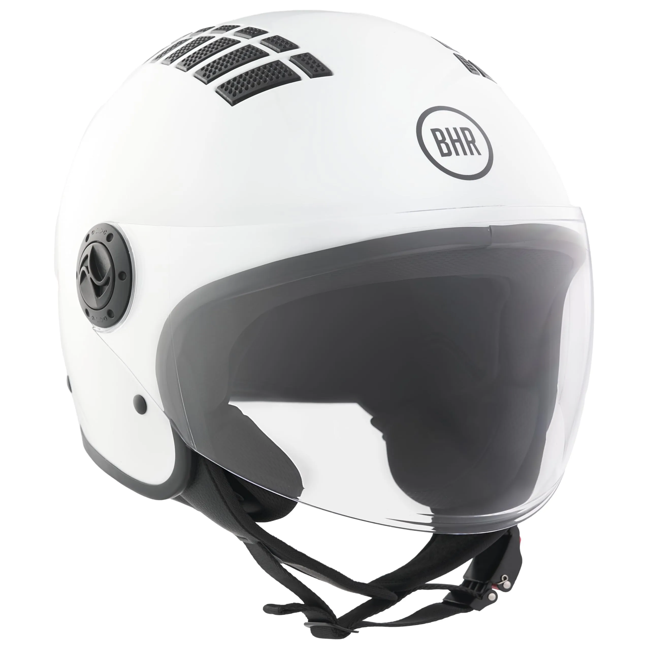 BHR 834 Flow Demi-Jet Scooter Helmet, Bianco, S - immagine 2