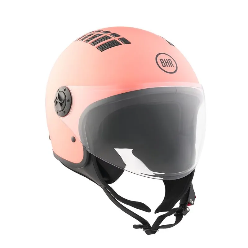 BHR 834 Flow Demi-Jet Scooter Helmet, Corallo Opaco, L - immagine 2