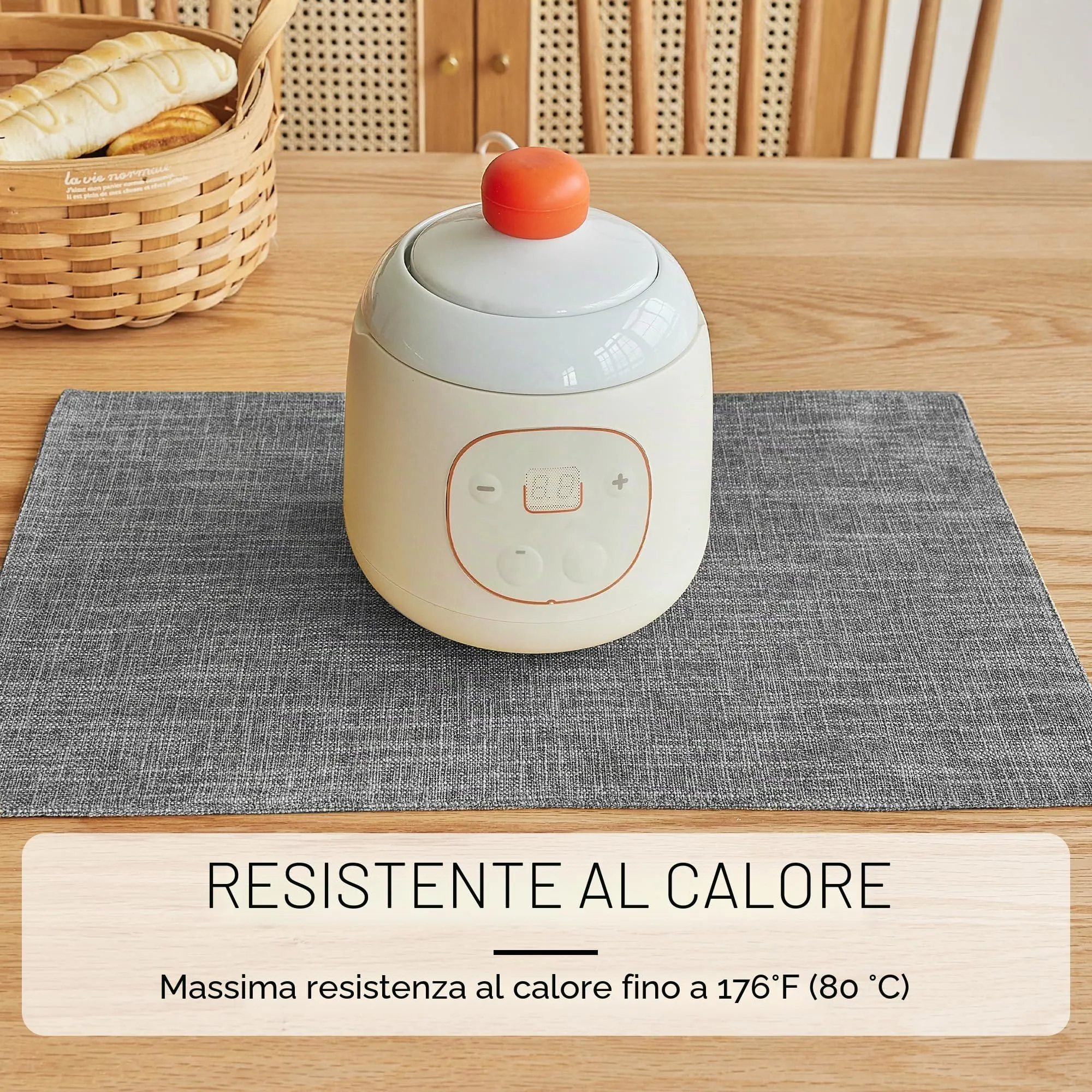 Softalker Tovagliette in finto lino, set da 8 pezzi, 30 x 45 cm - immagine 3