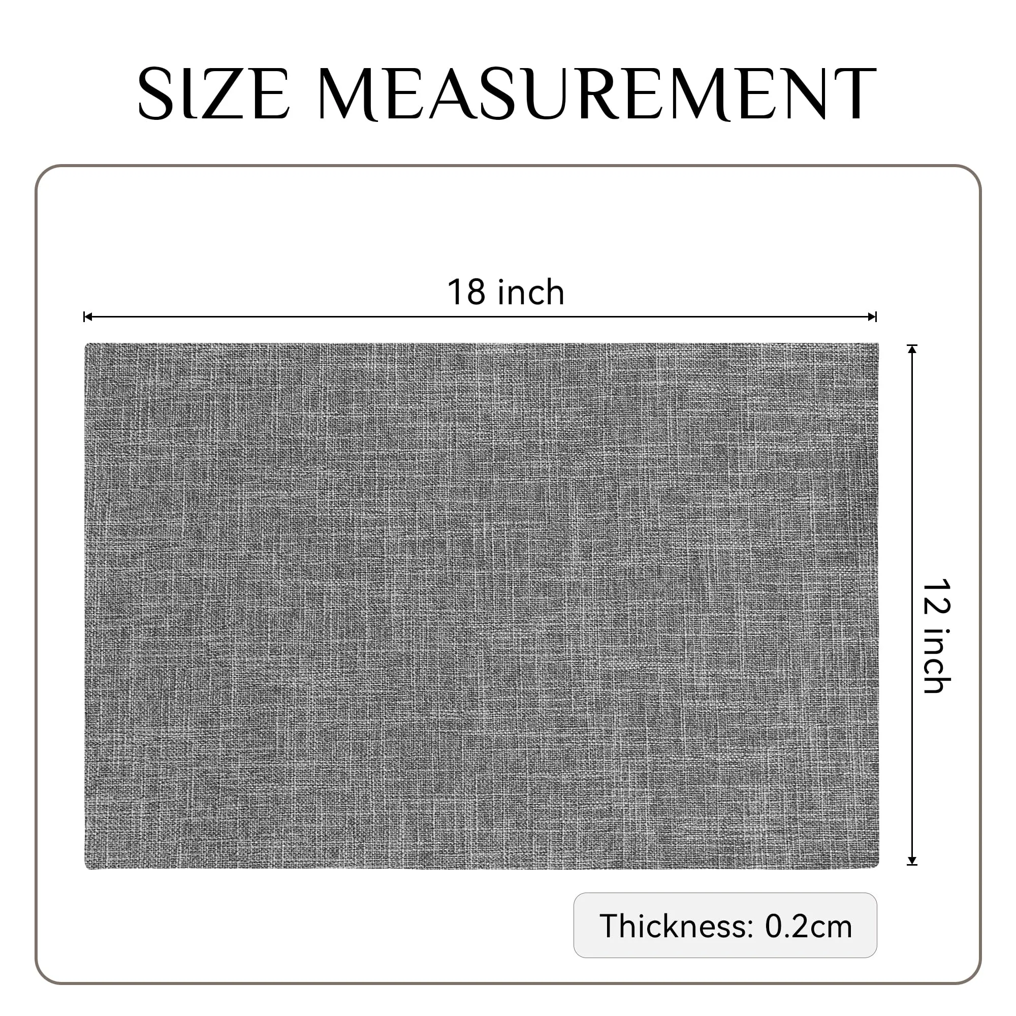 Softalker Tovagliette in finto lino, set da 8 pezzi, 30 x 45 cm - immagine 6